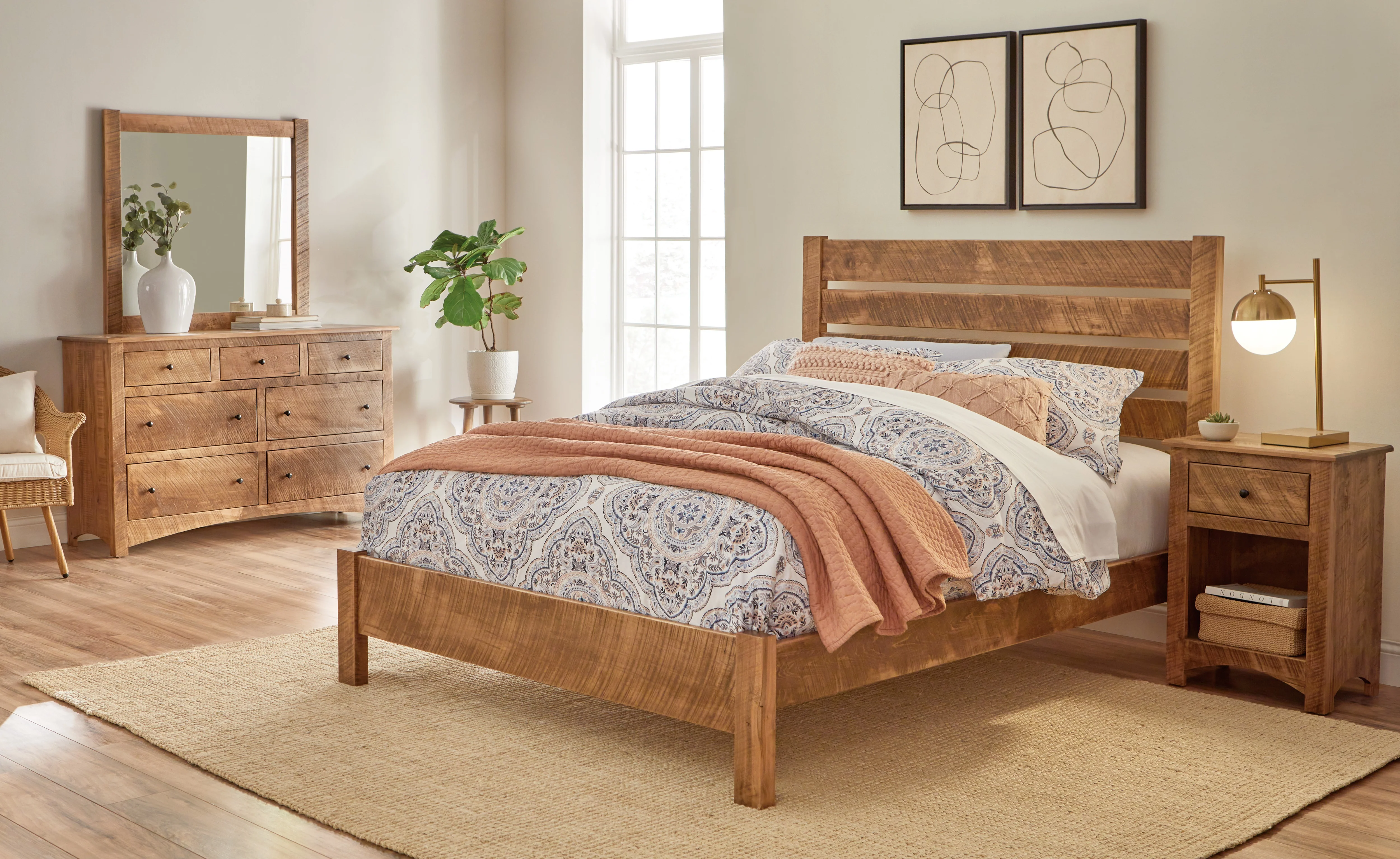 QW Amish Troy 7 Drawer Dresser w/ Optional Mirror - Image 2