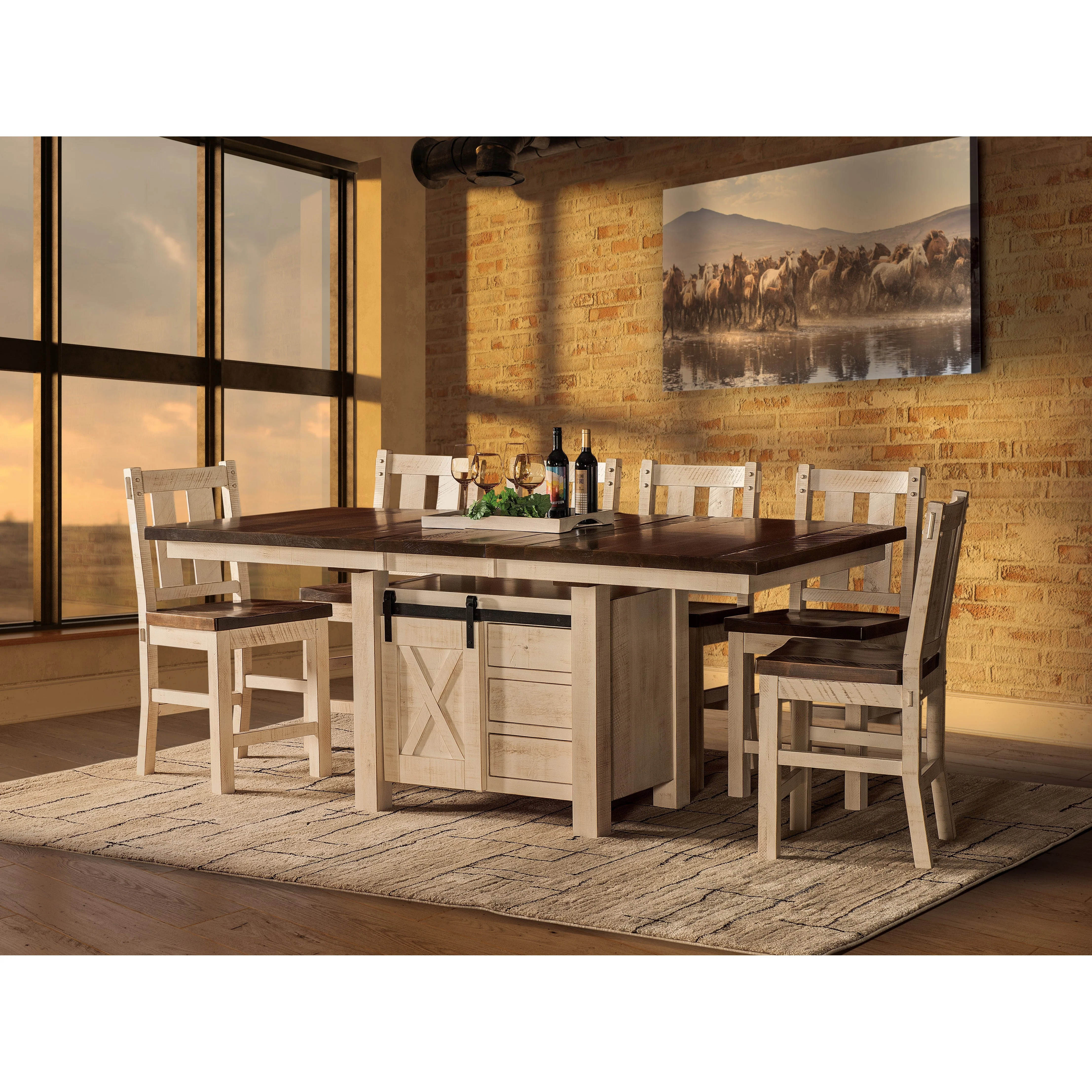 QW Amish Tulsa Cabinet Table - Image 2