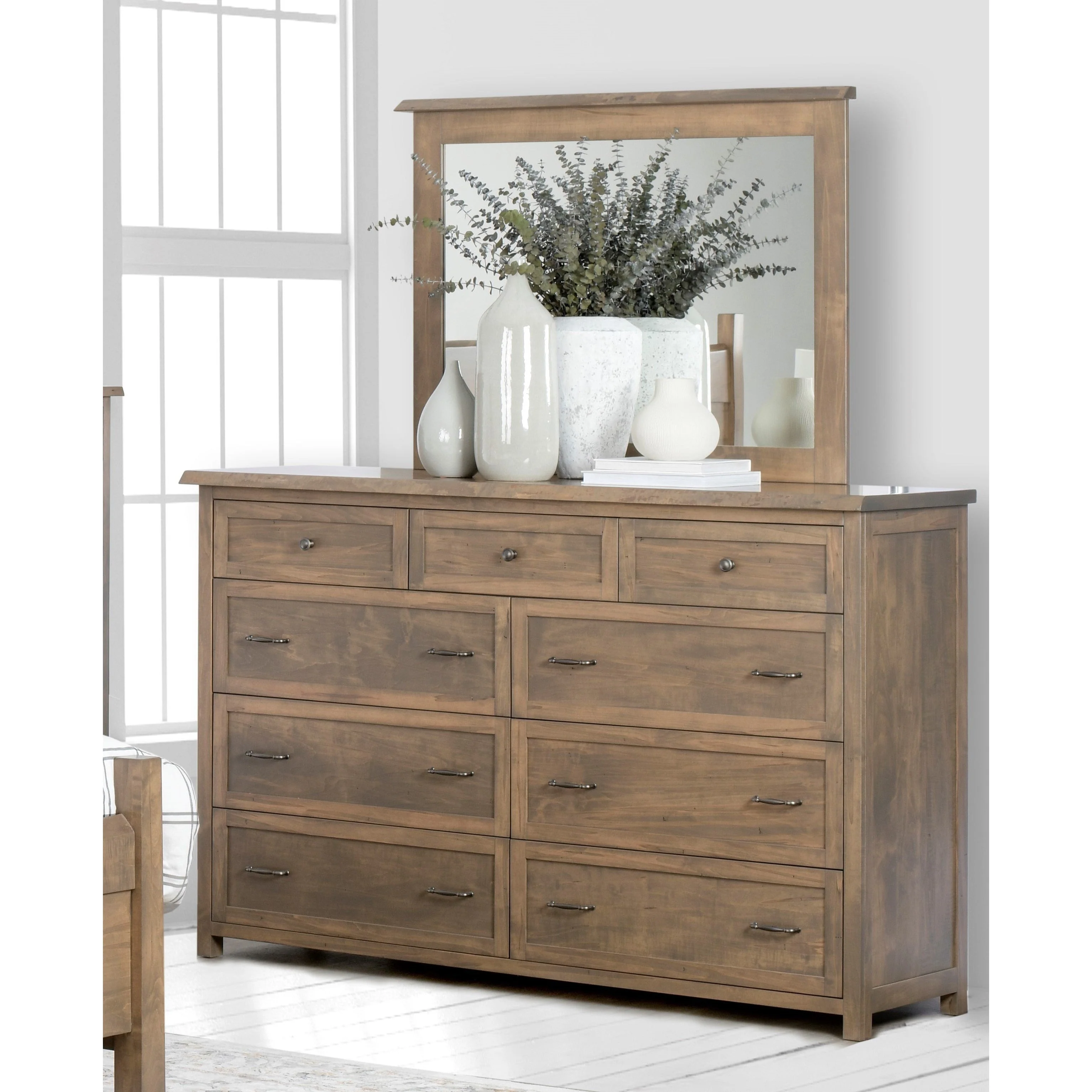 QW Amish Tuscany Live Edge 5pc Set w/ Storage Bed - Image 3