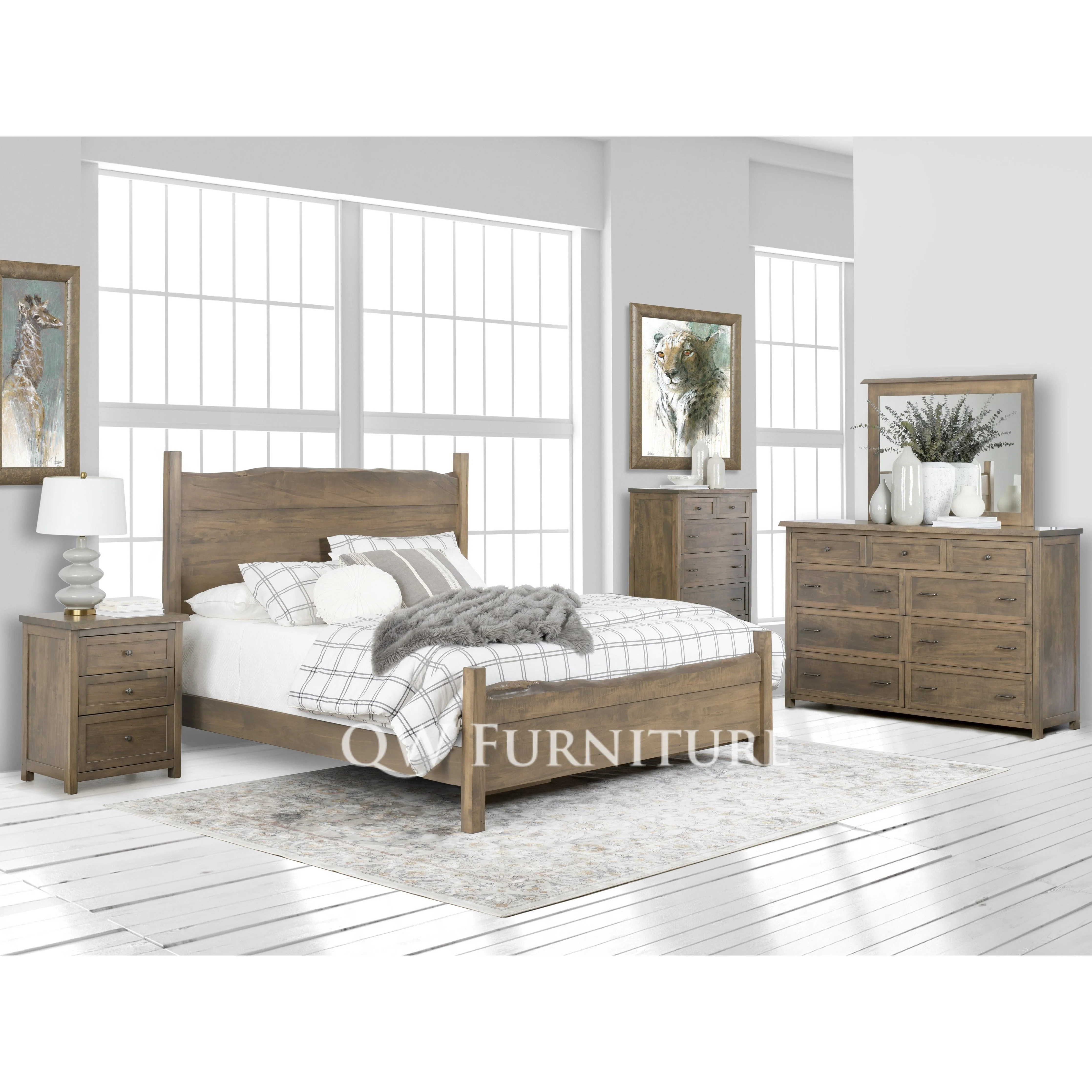 QW Amish Tuscany Live Edge Nightstand - Image 3