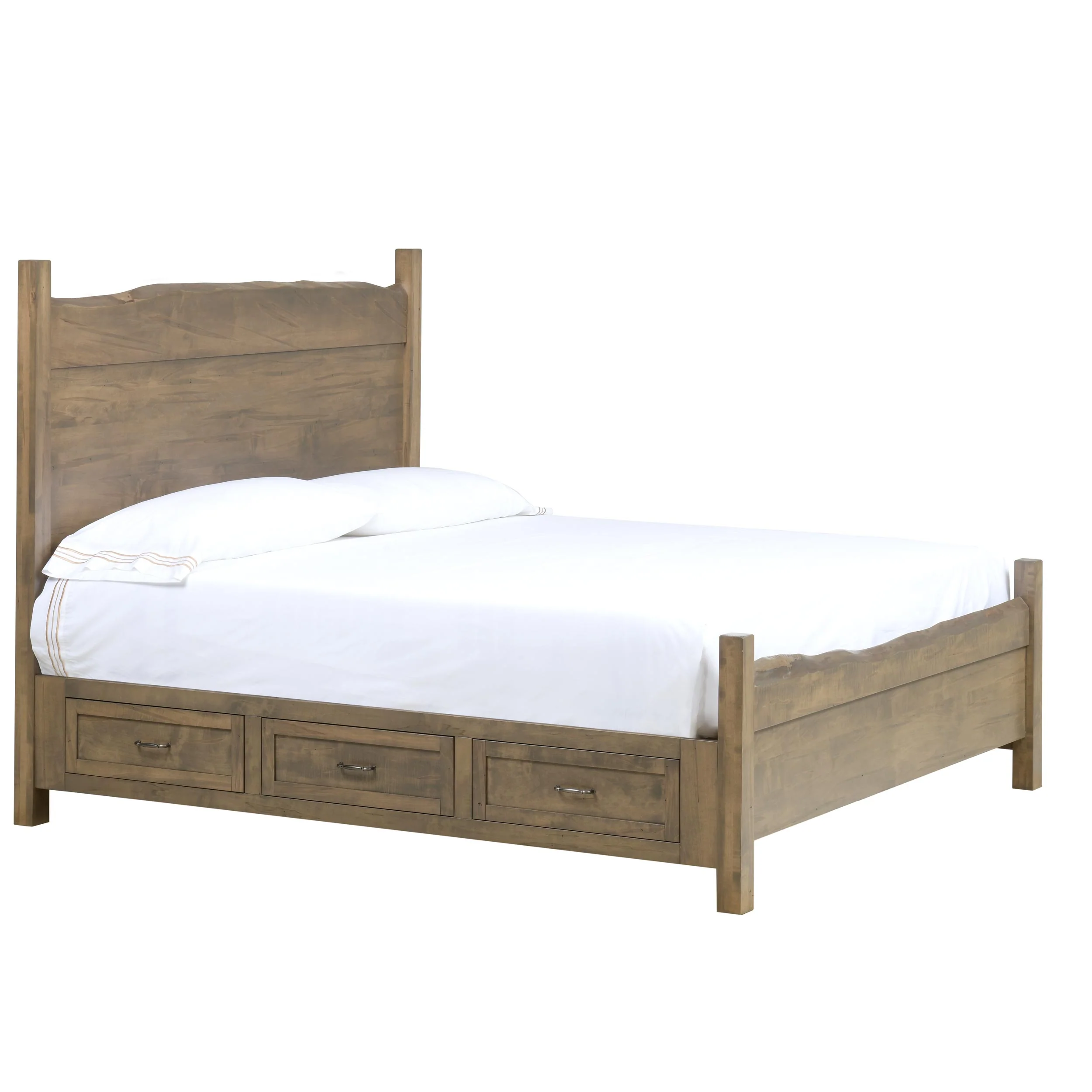 QW Amish Tuscany Live Edge Storage Bed - Image 6