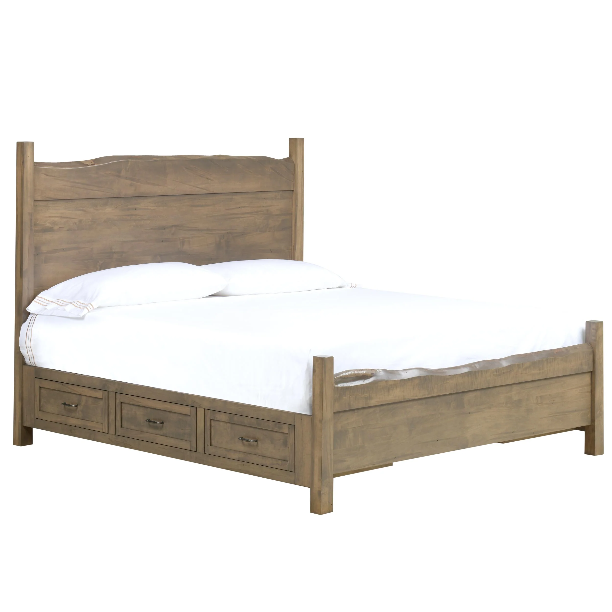 QW Amish Tuscany Live Edge Storage Bed - Image 7