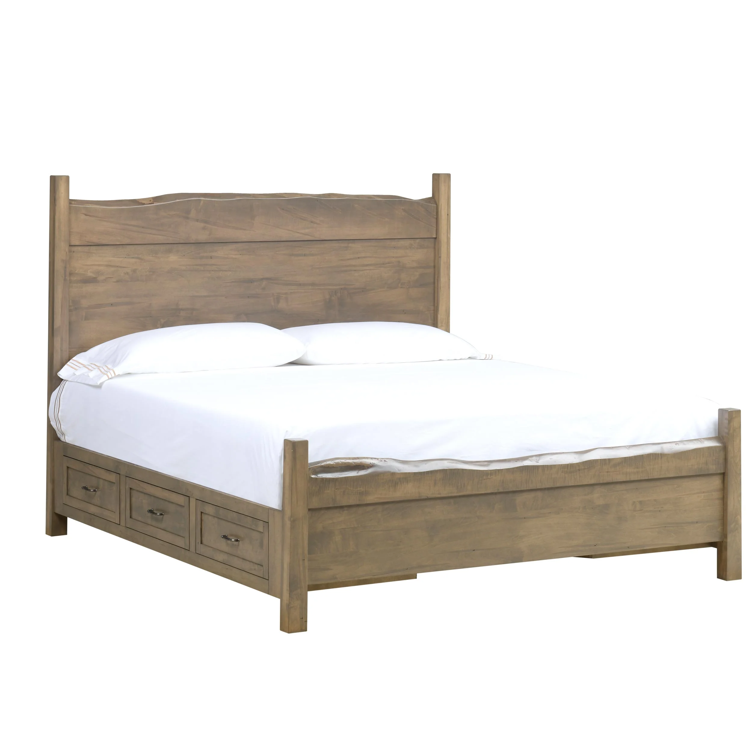 QW Amish Tuscany Live Edge Storage Bed - Image 8