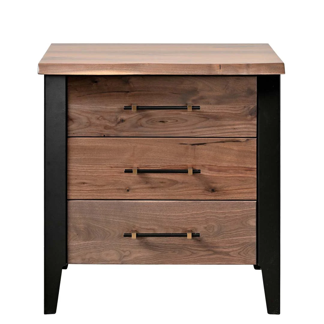 QW Amish Uptown 3 Drawer Nightstand - Image 2