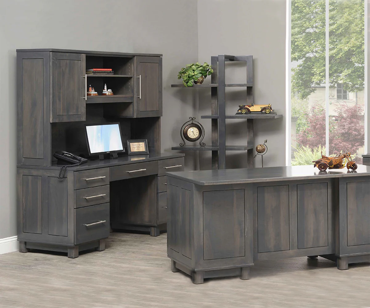 QW Amish Urban Office L-Shape Desk w/ Optional Hutch - Image 5