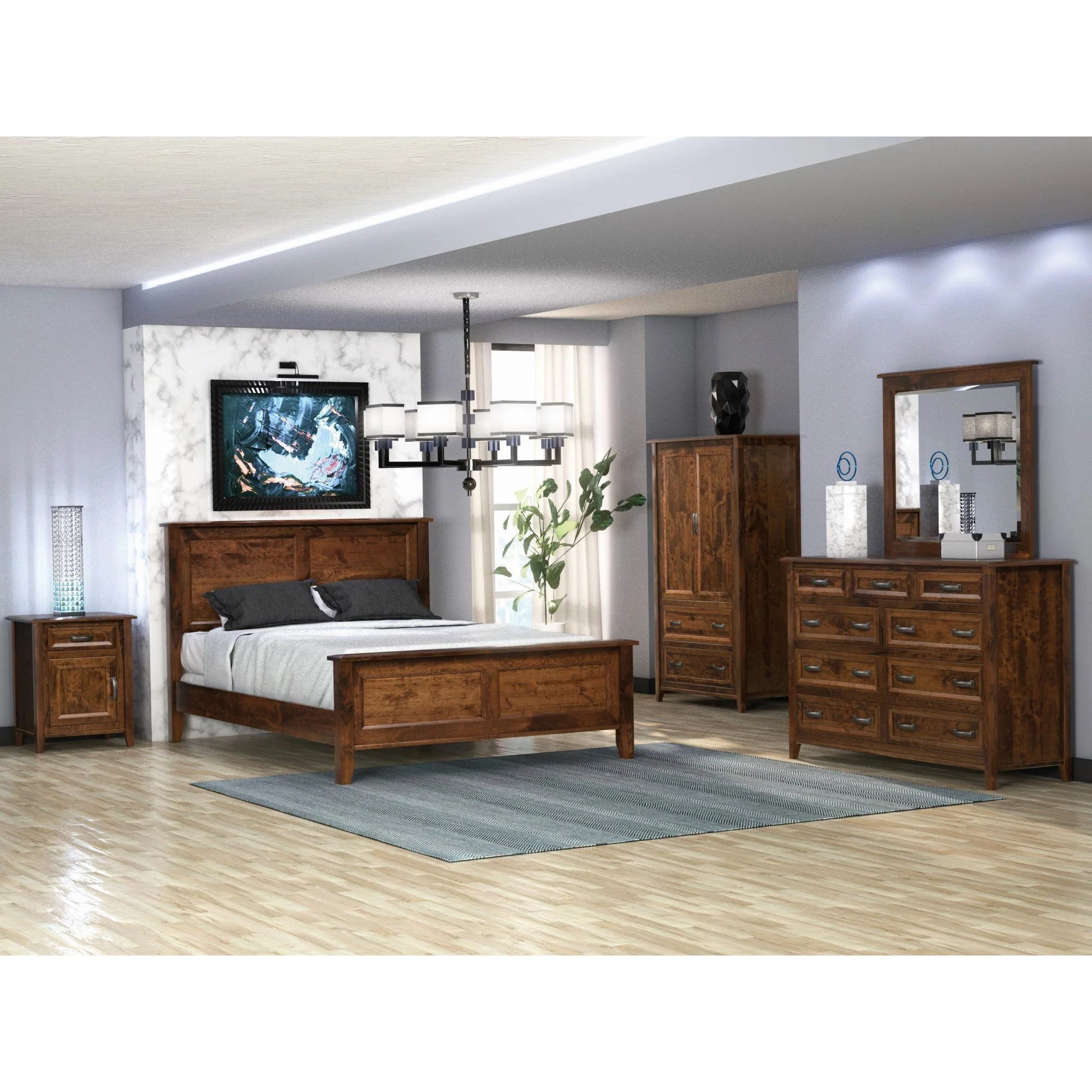 QW Amish Ventura 1 Drawer, 1 Door Nightstand - Image 3
