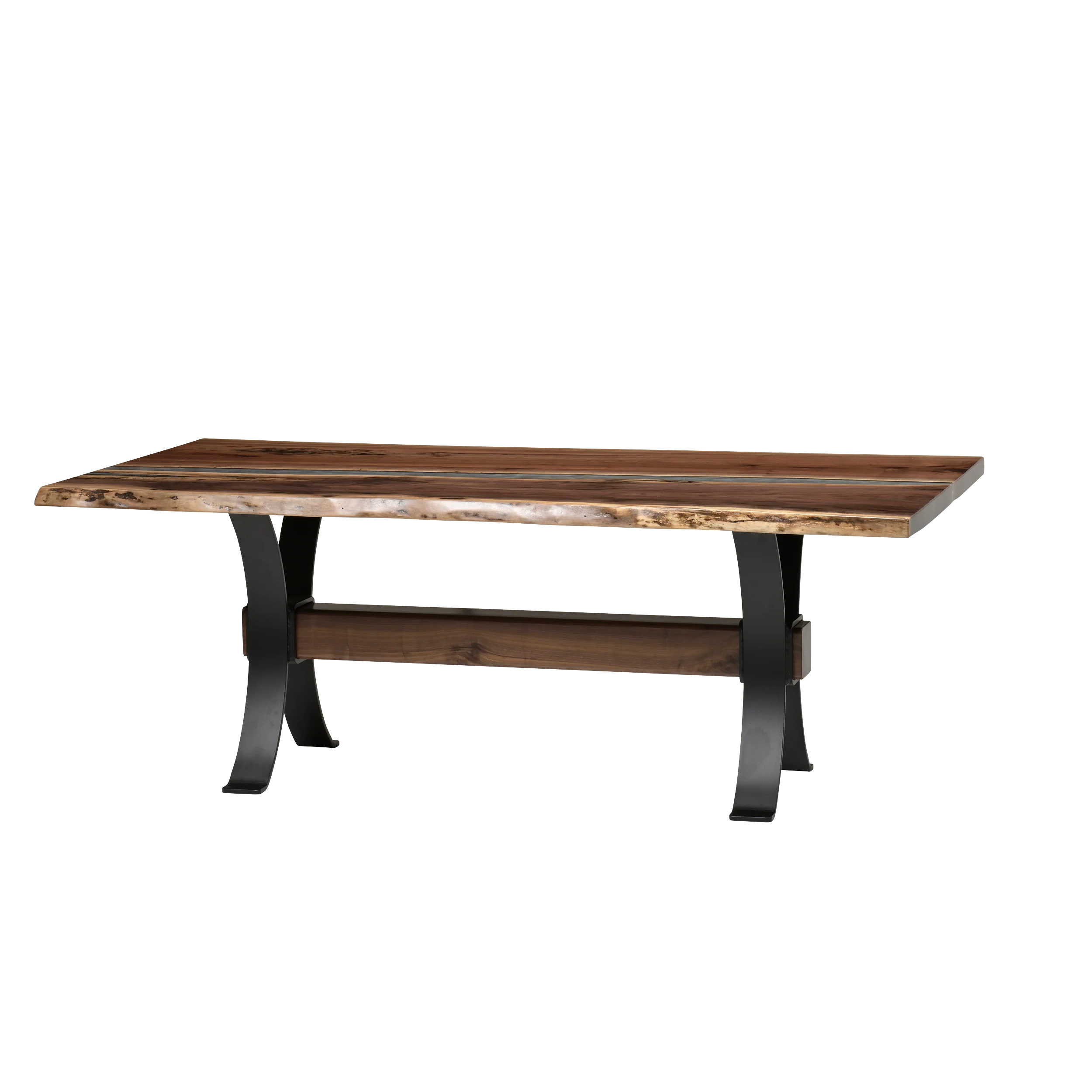 QW Amish Vermillion River Epoxy Dining Table - Image 10