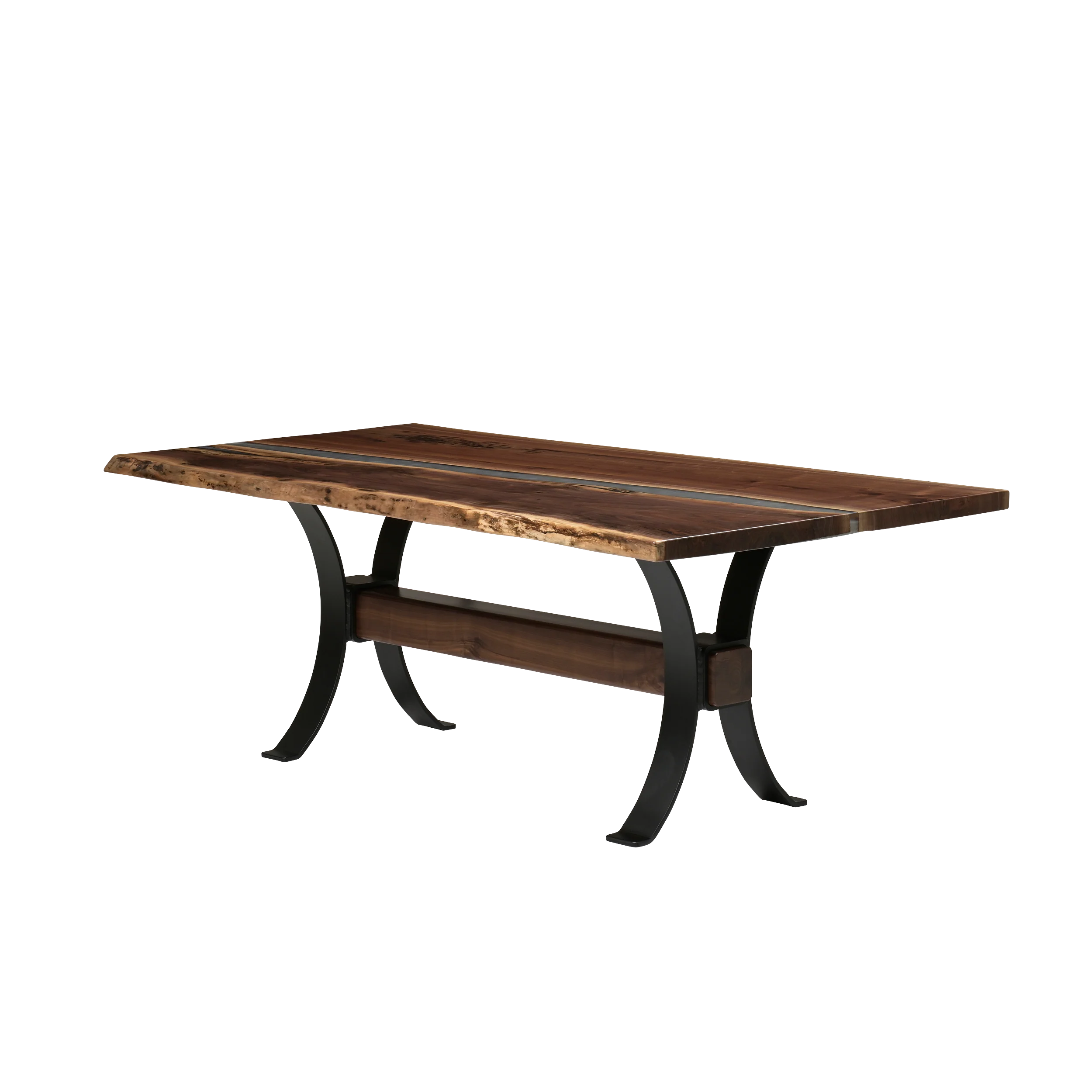 QW Amish Vermillion River Epoxy Dining Table - Image 13