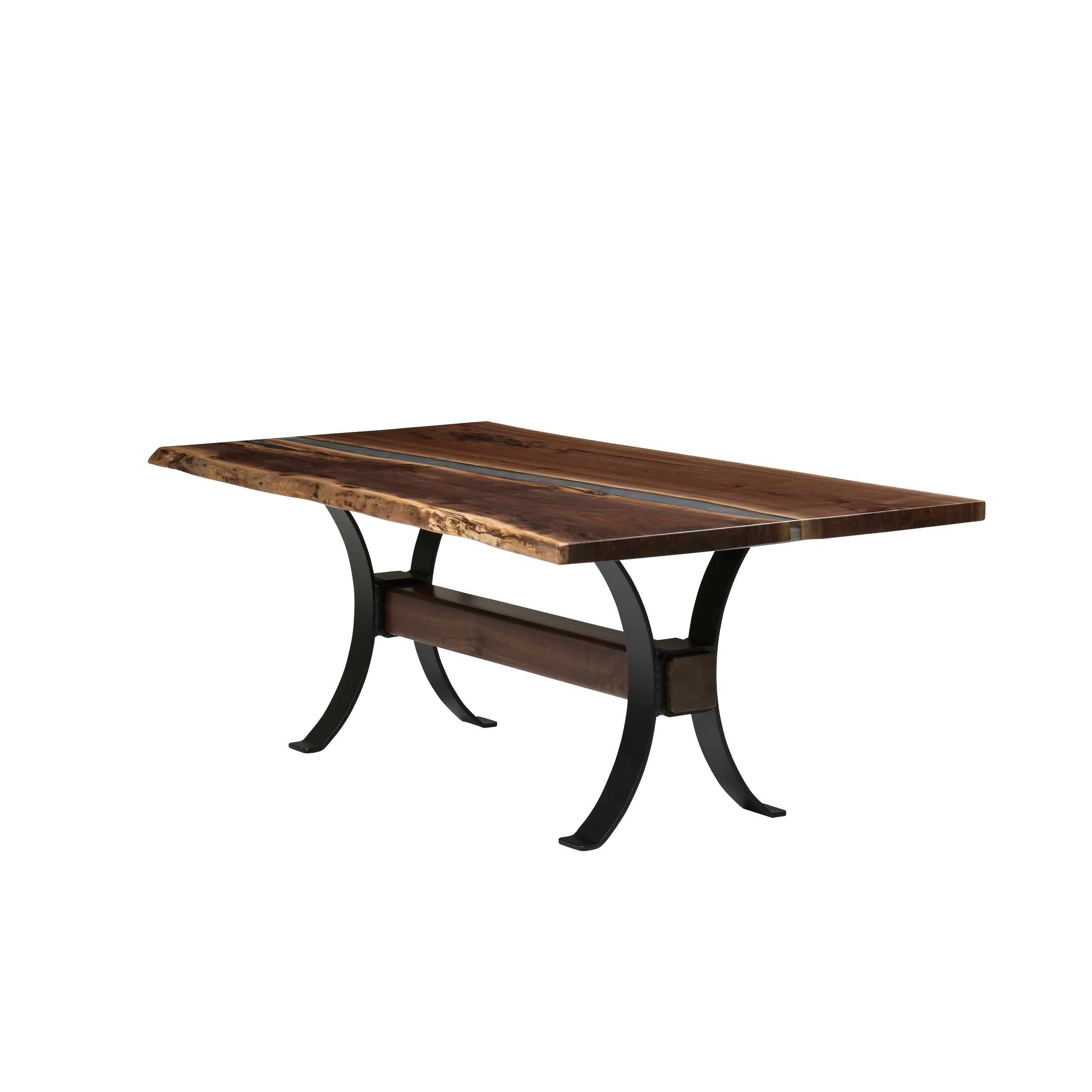 QW Amish Vermillion River Epoxy Dining Table - Image 14