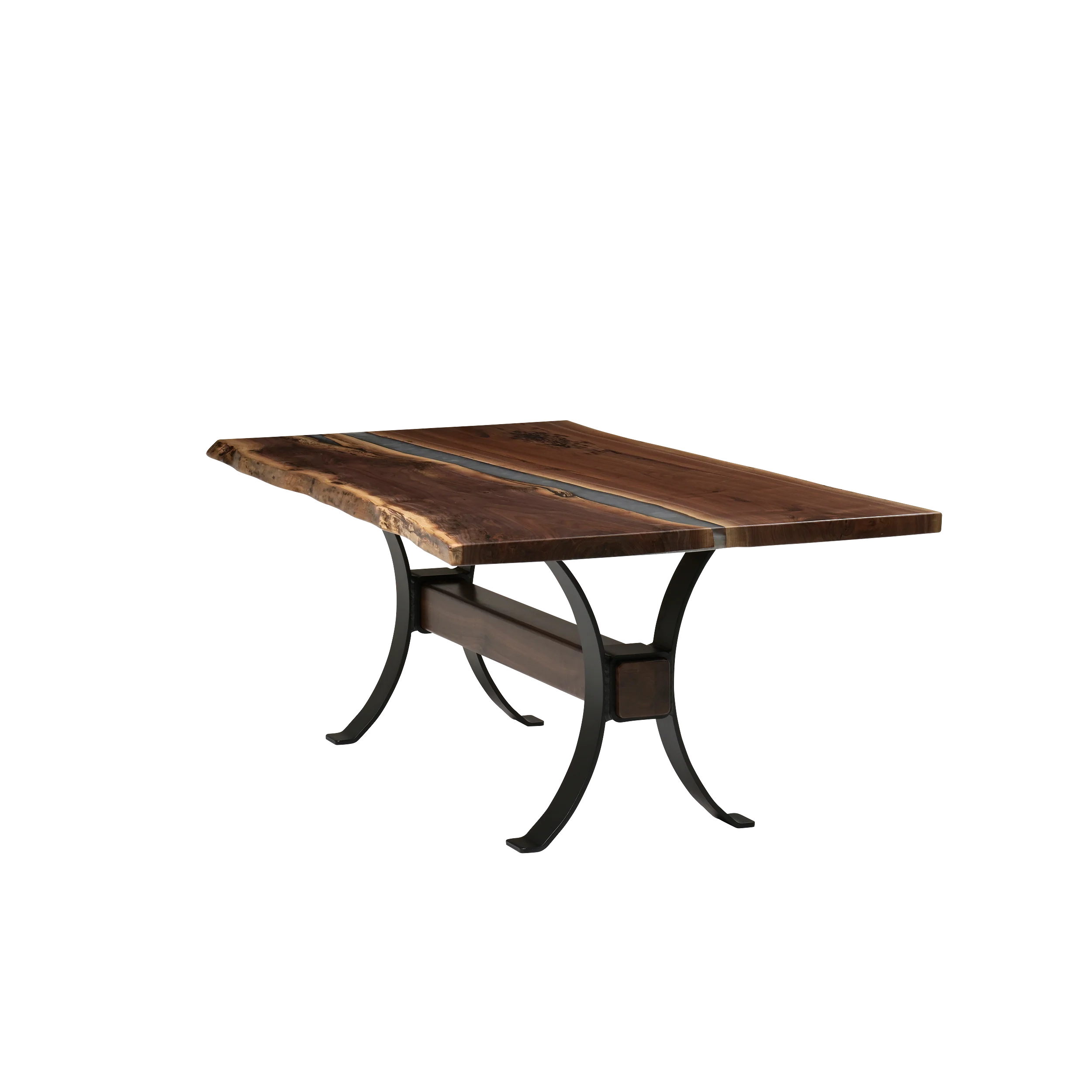 QW Amish Vermillion River Epoxy Dining Table - Image 15
