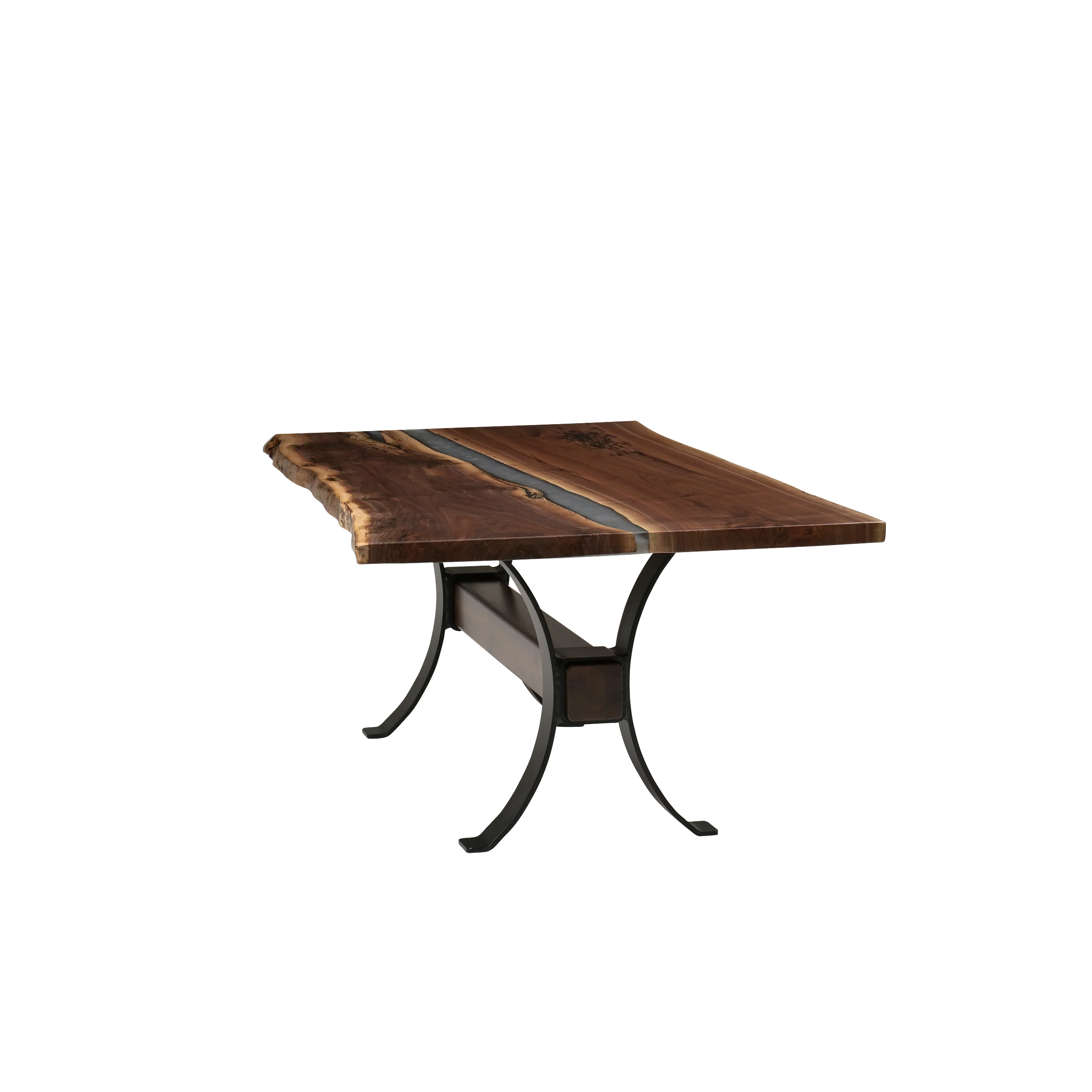 QW Amish Vermillion River Epoxy Dining Table - Image 16