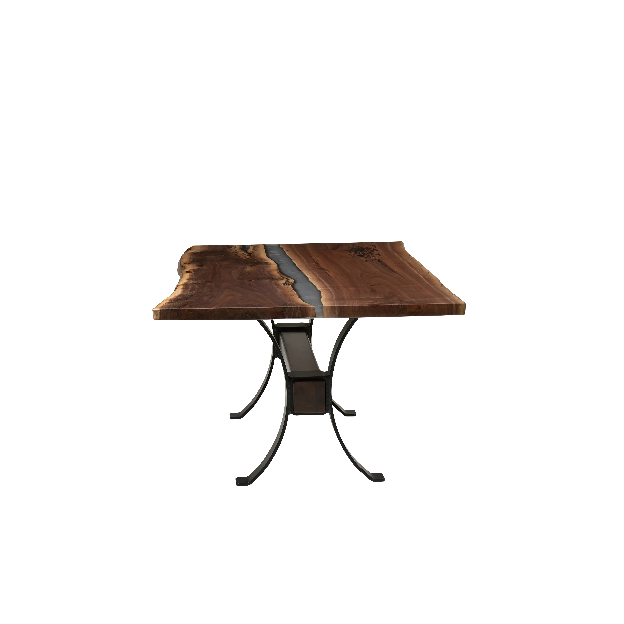 QW Amish Vermillion River Epoxy Dining Table - Image 17