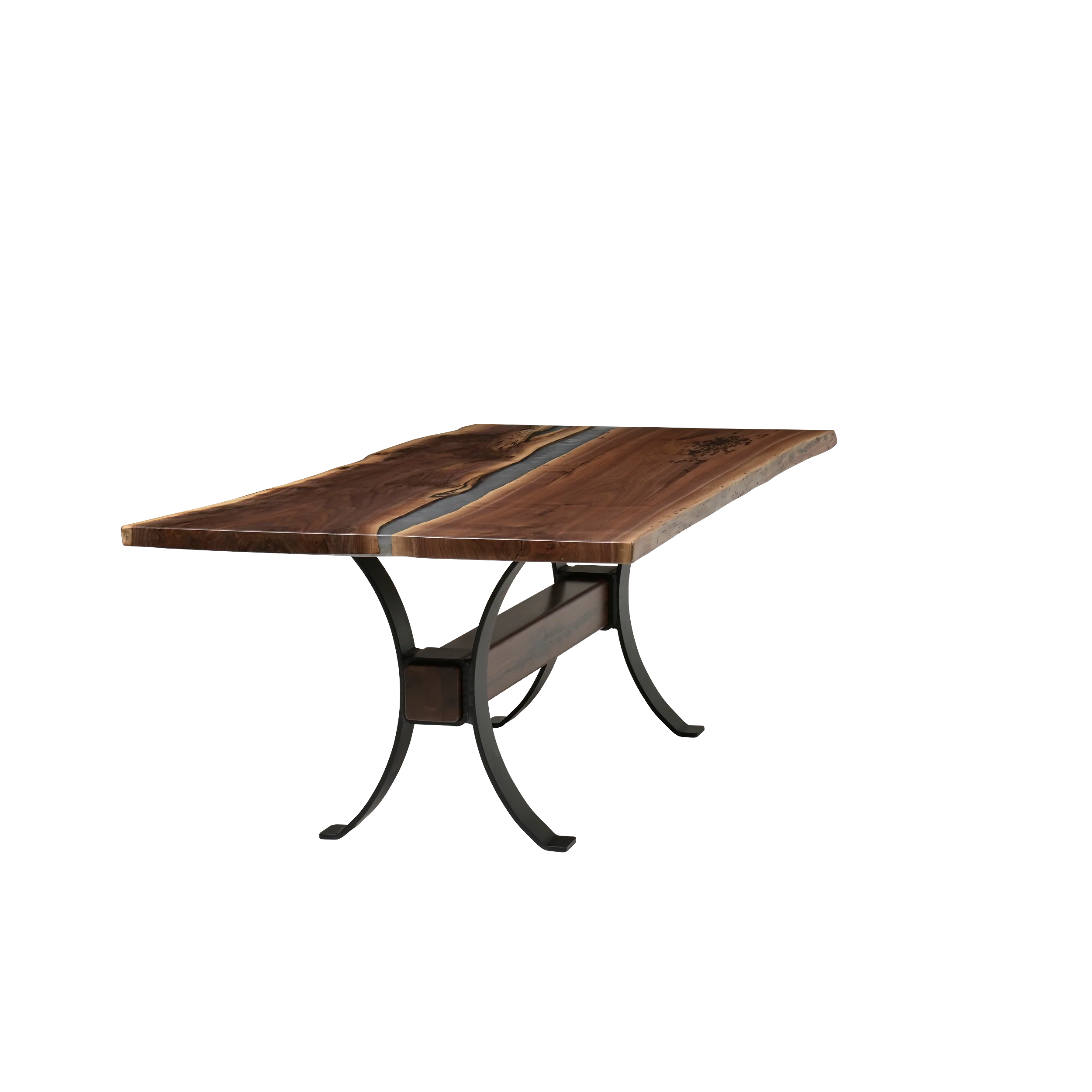 QW Amish Vermillion River Epoxy Dining Table - Image 19