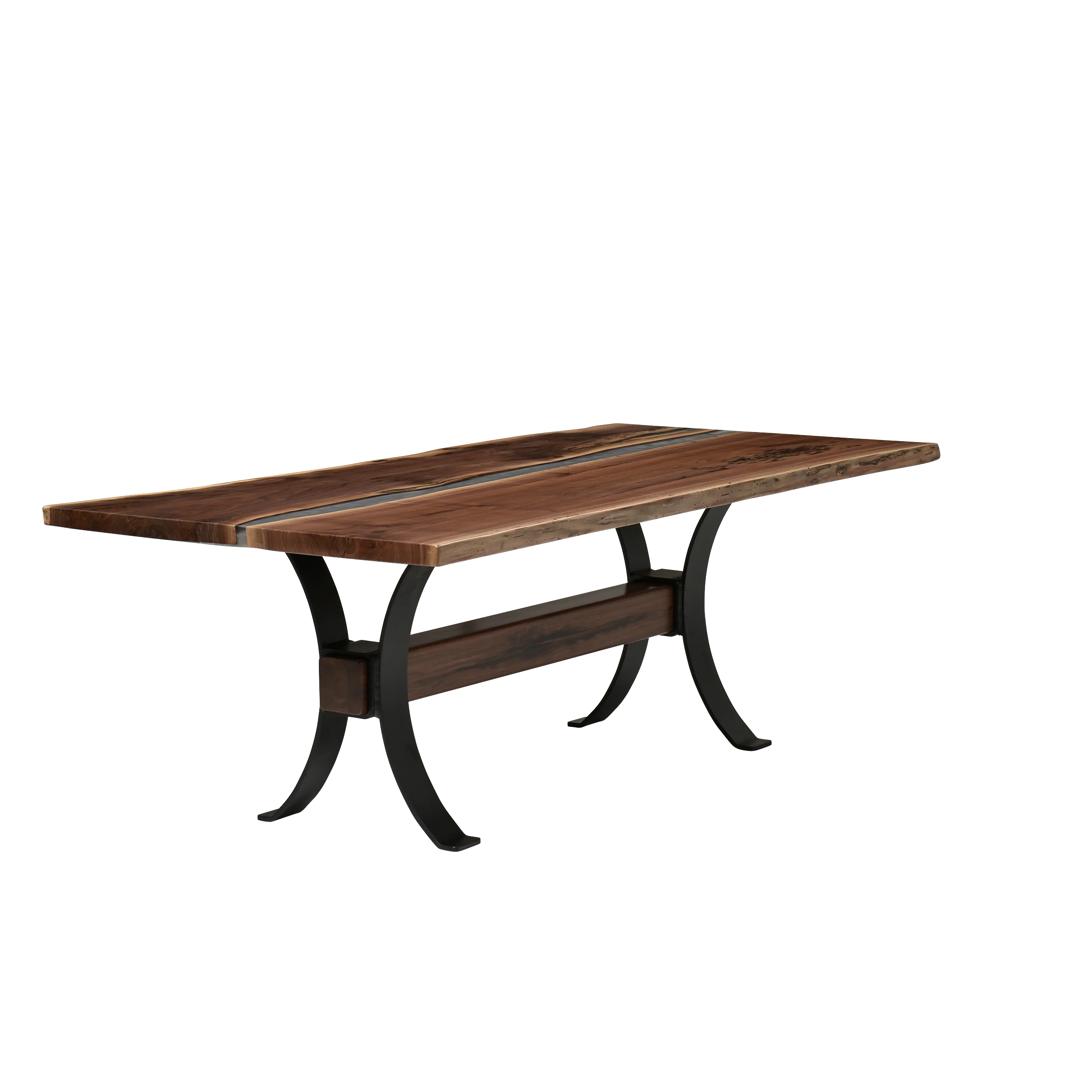 QW Amish Vermillion River Epoxy Dining Table - Image 21