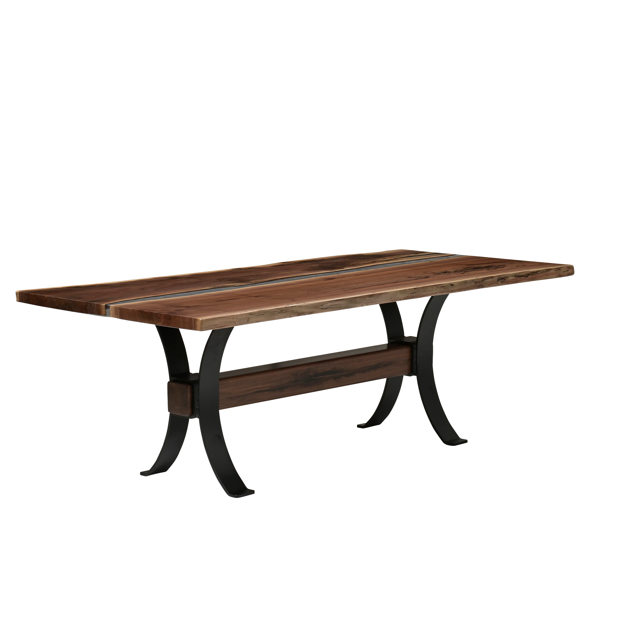 QW Amish Vermillion River Epoxy Dining Table - Image 22