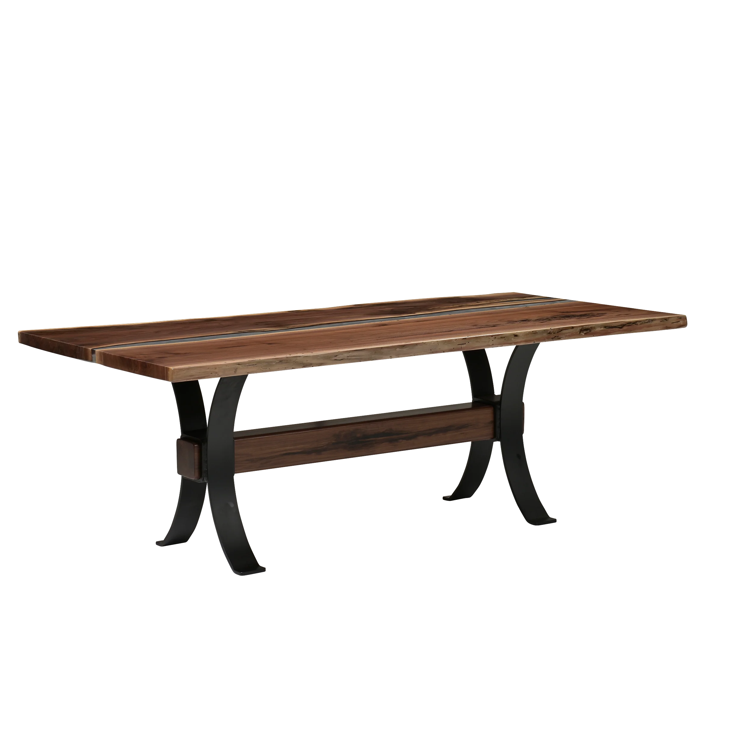 QW Amish Vermillion River Epoxy Dining Table - Image 23