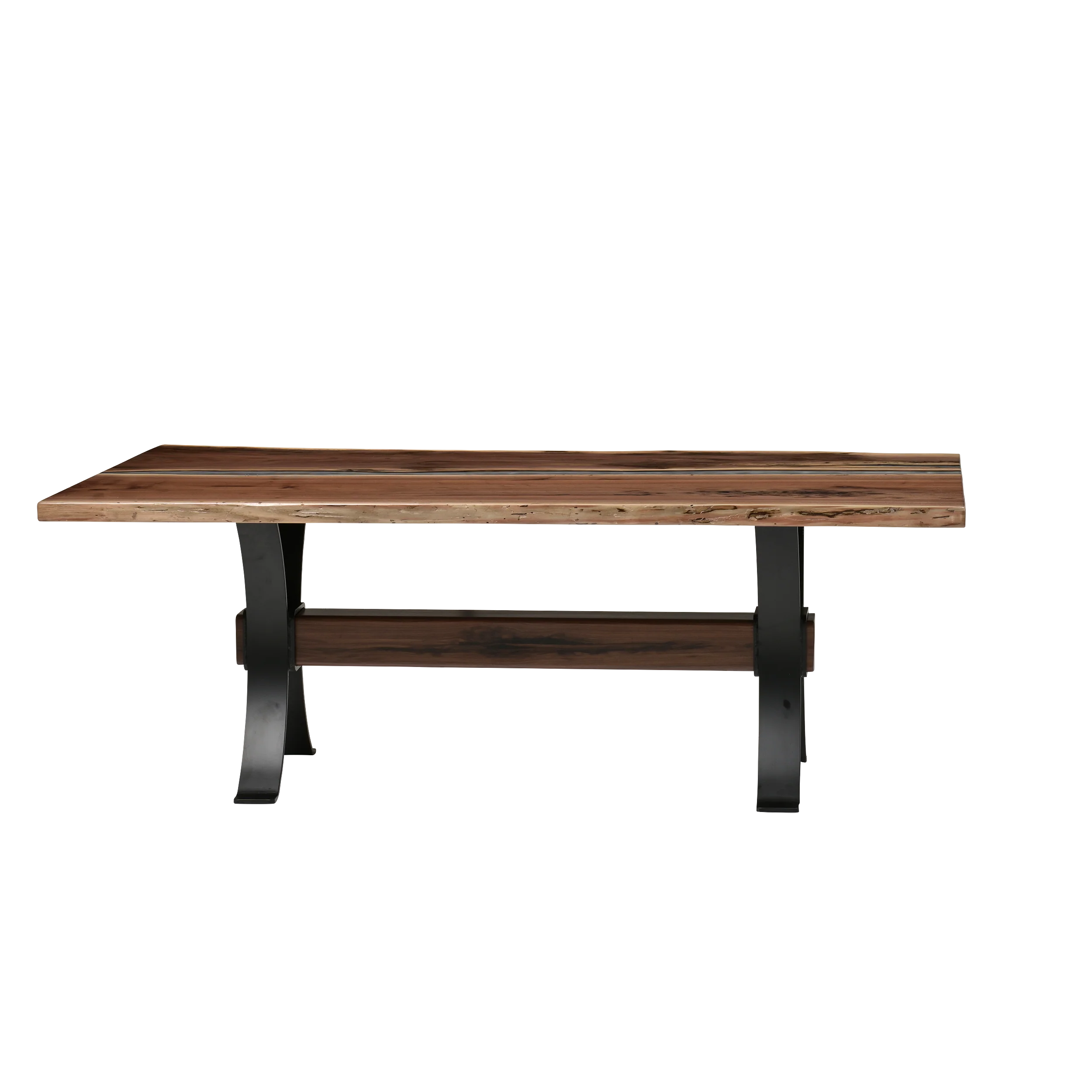 QW Amish Vermillion River Epoxy Dining Table - Image 27