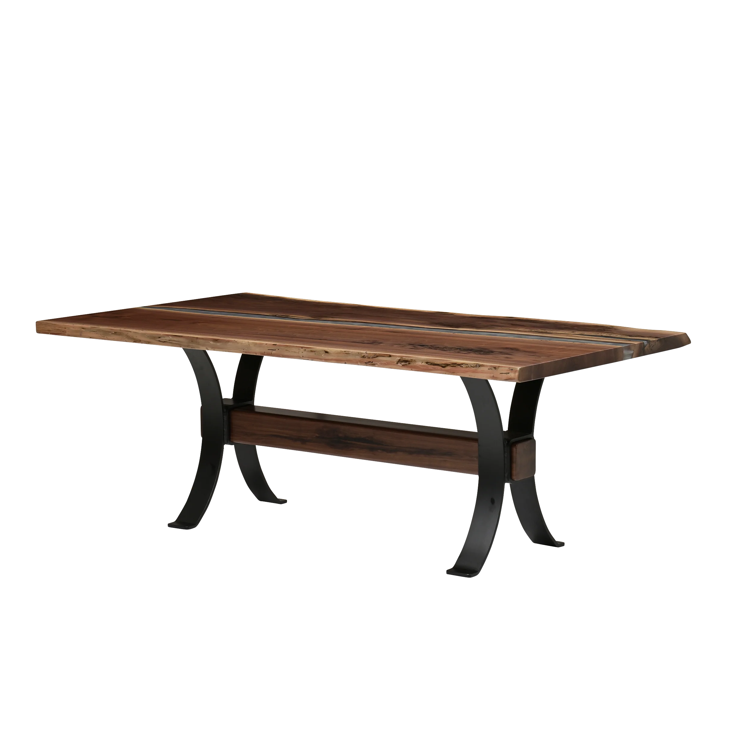 QW Amish Vermillion River Epoxy Dining Table - Image 30