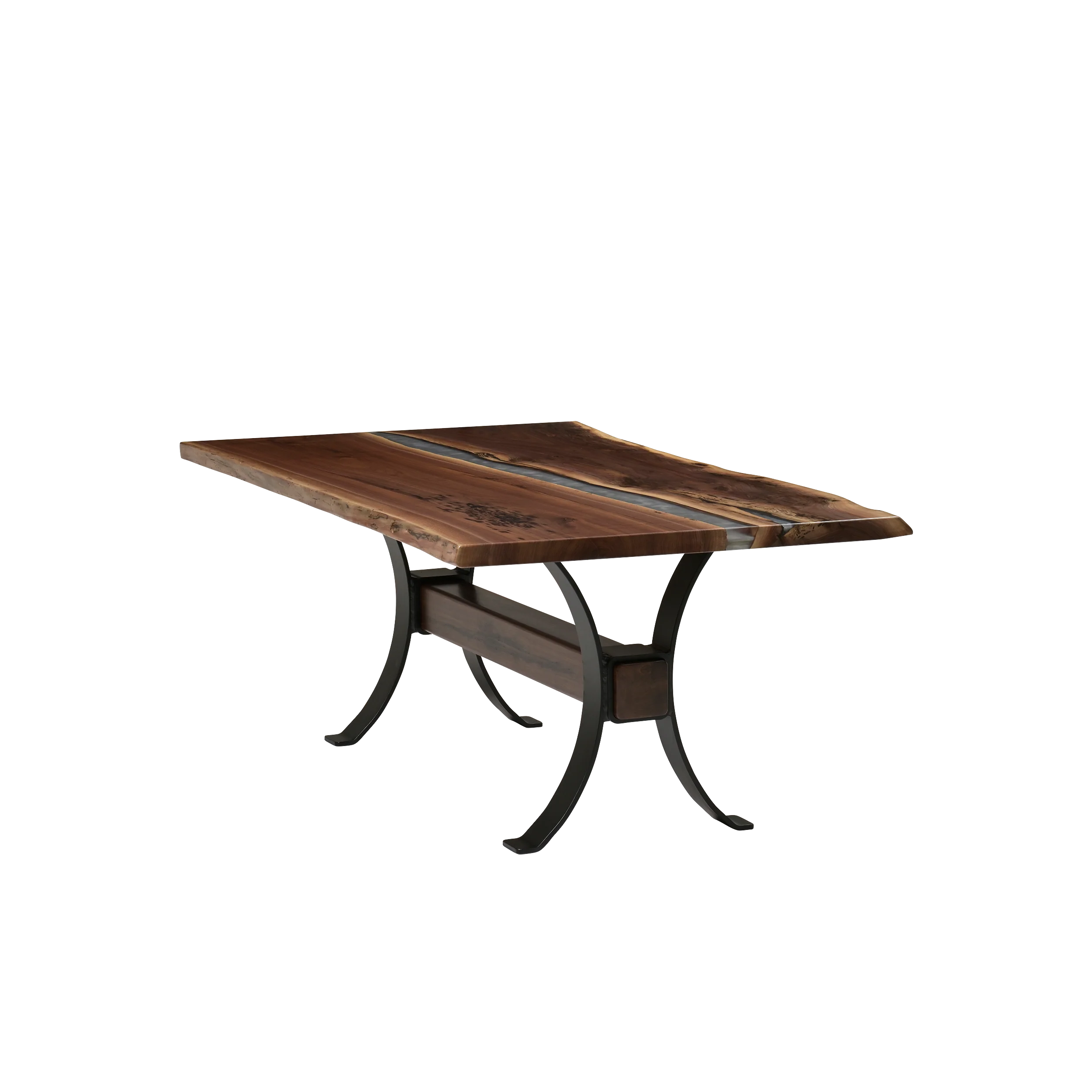 QW Amish Vermillion River Epoxy Dining Table - Image 33