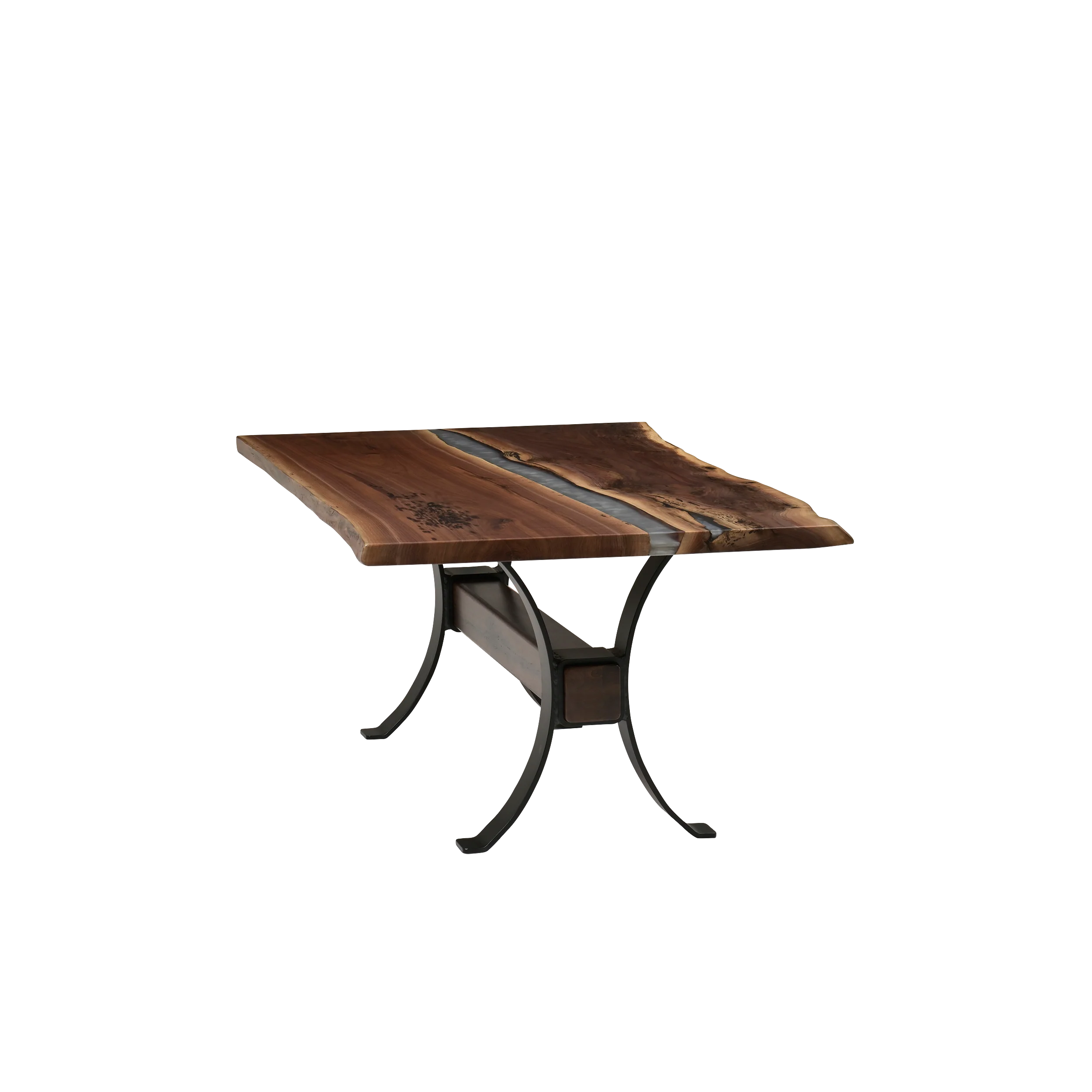 QW Amish Vermillion River Epoxy Dining Table - Image 34