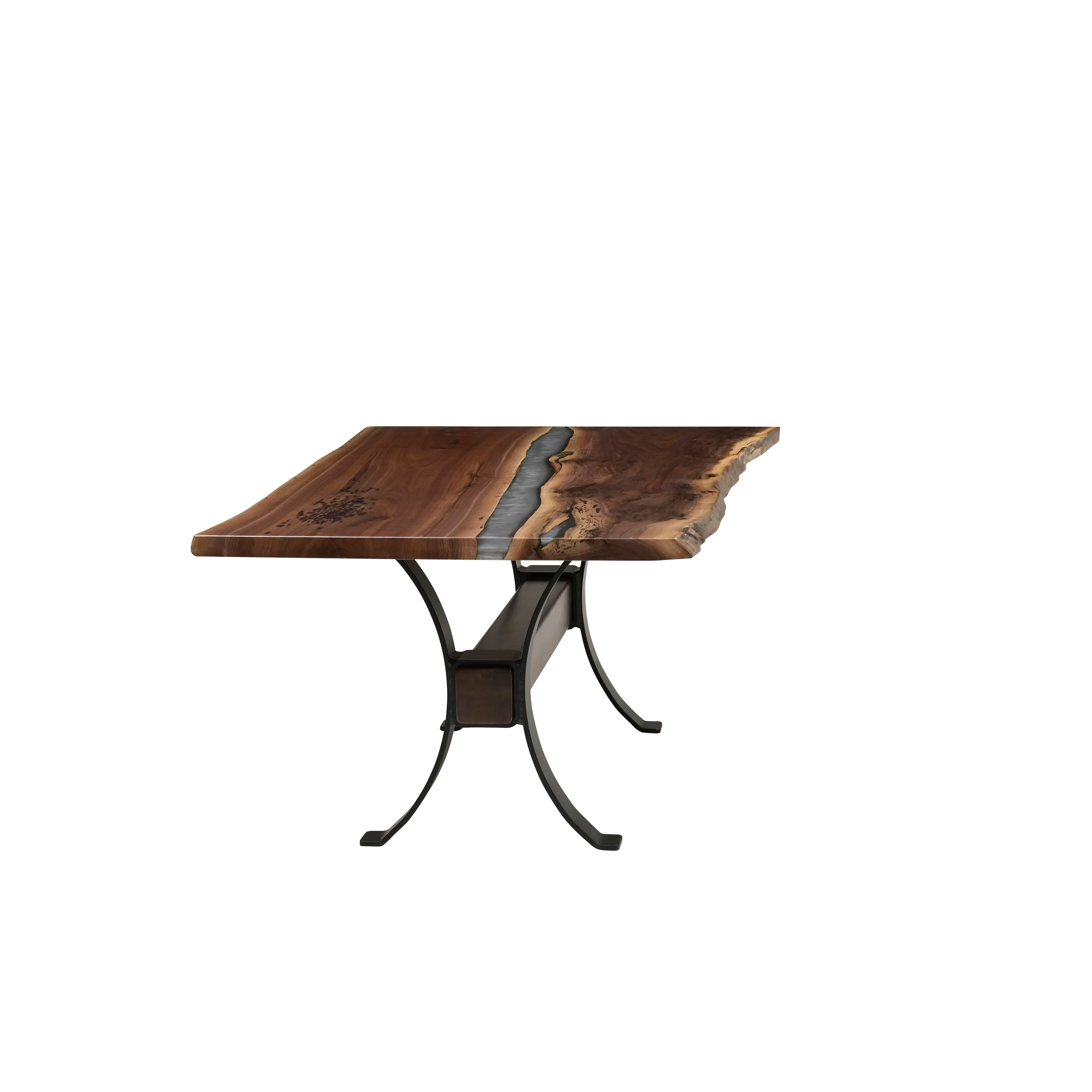 QW Amish Vermillion River Epoxy Dining Table - Image 36