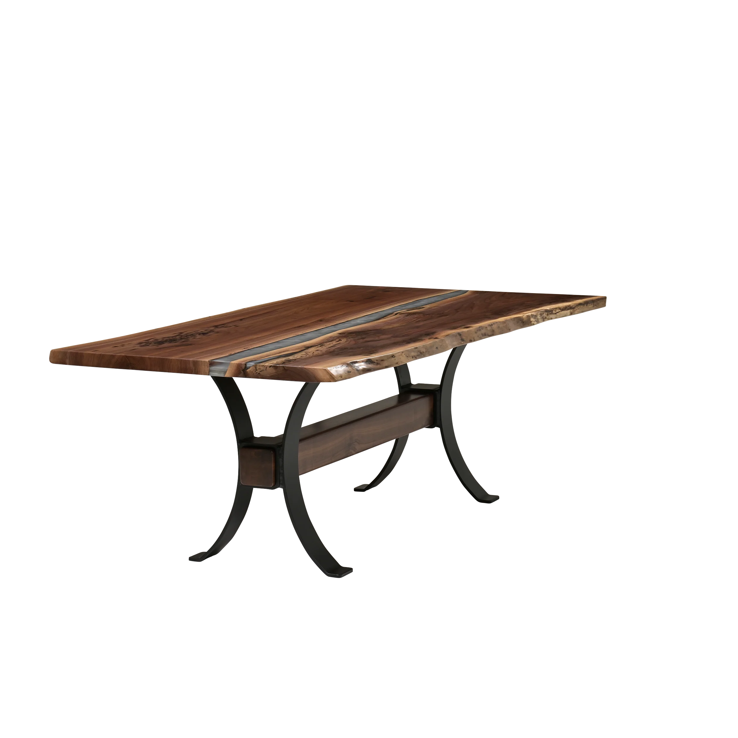 QW Amish Vermillion River Epoxy Dining Table - Image 38
