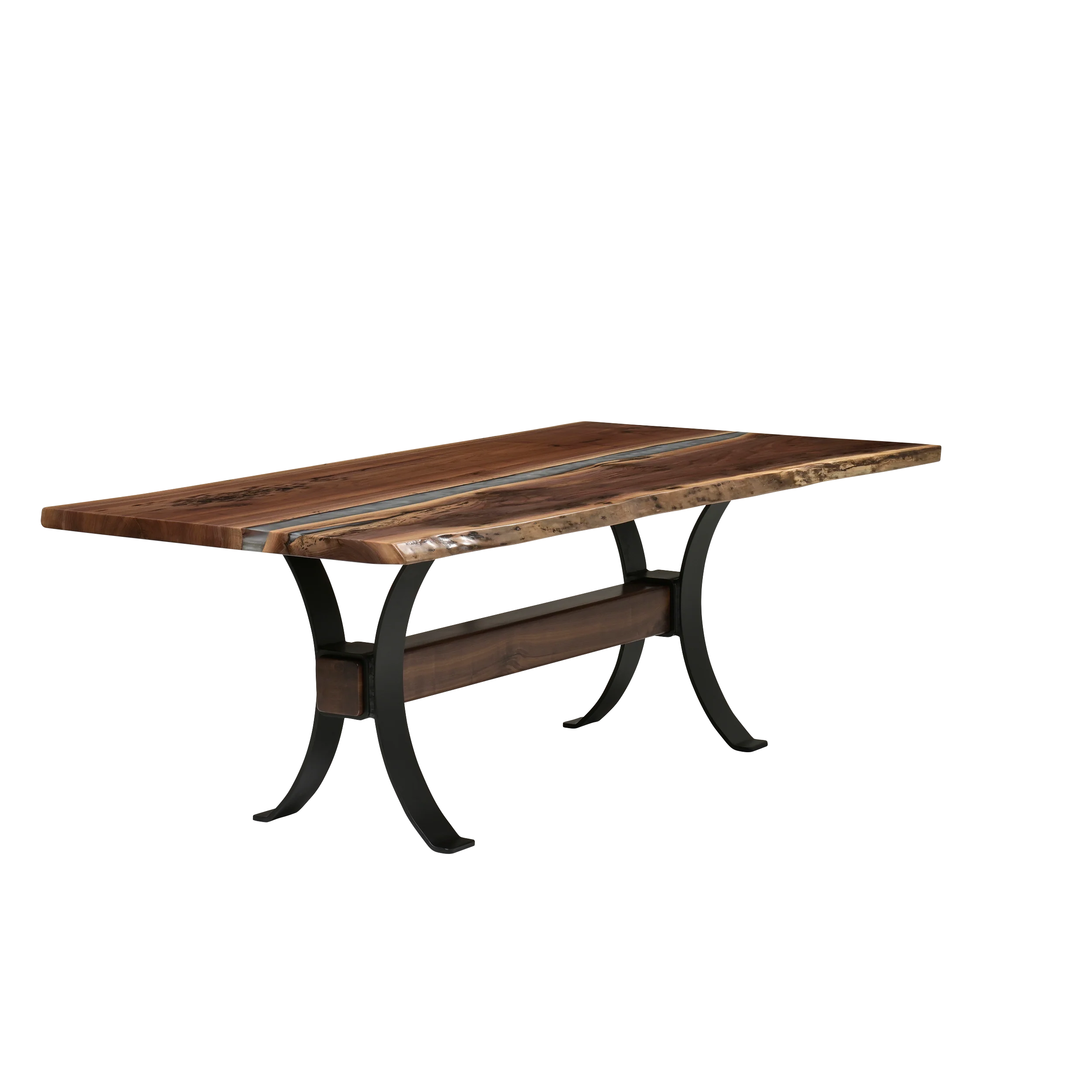 QW Amish Vermillion River Epoxy Dining Table - Image 39
