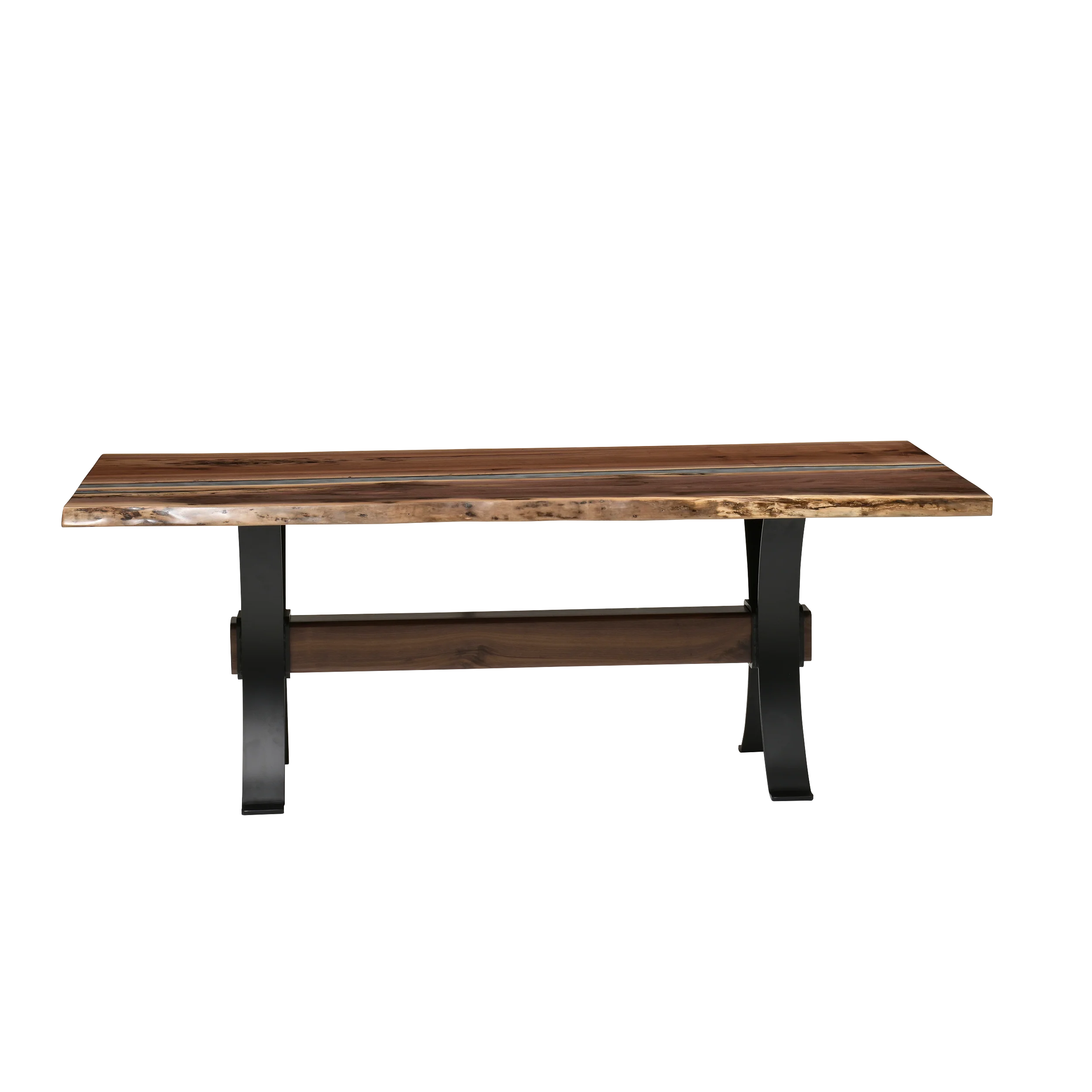 QW Amish Vermillion River Epoxy Dining Table - Image 8