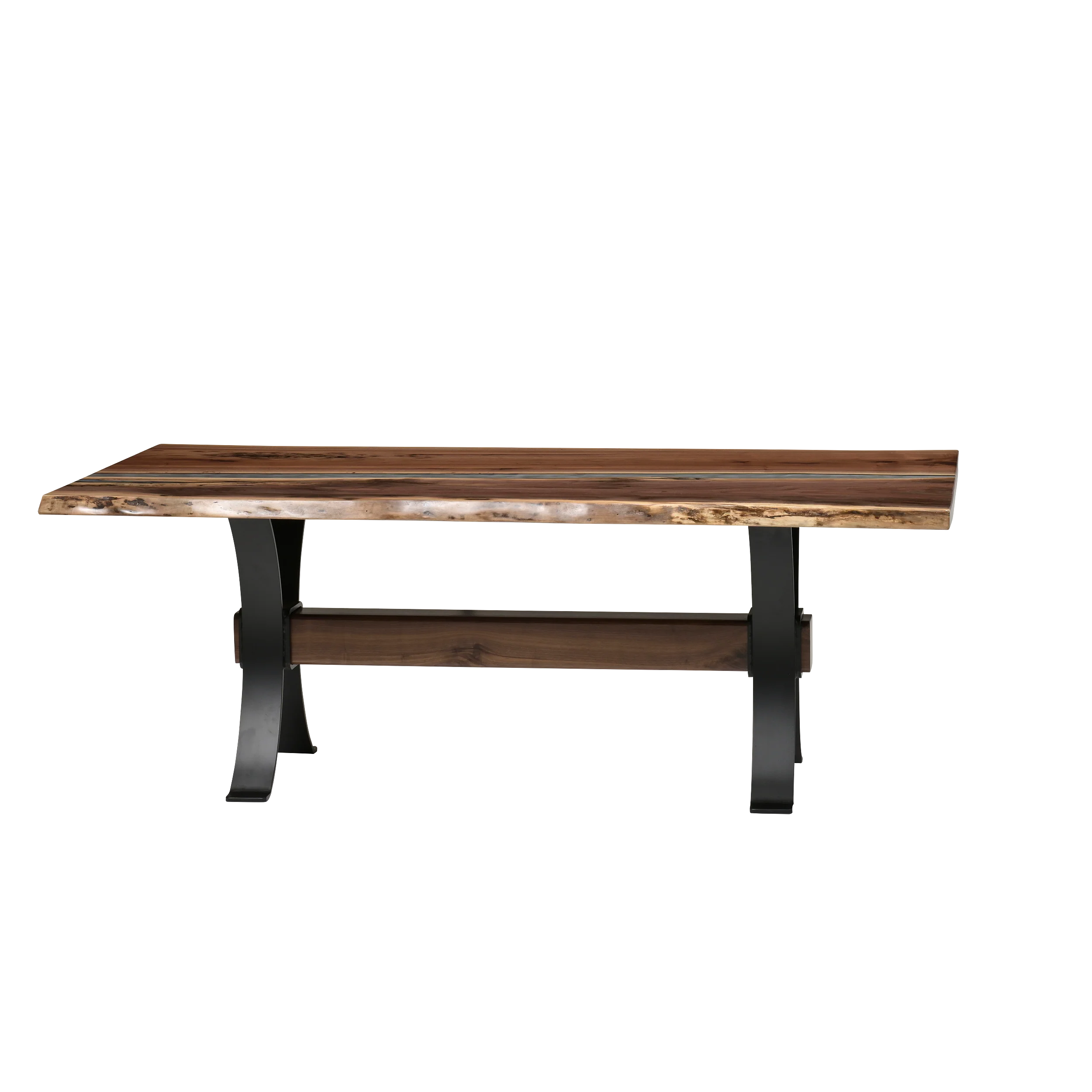 QW Amish Vermillion River Epoxy Dining Table - Image 9