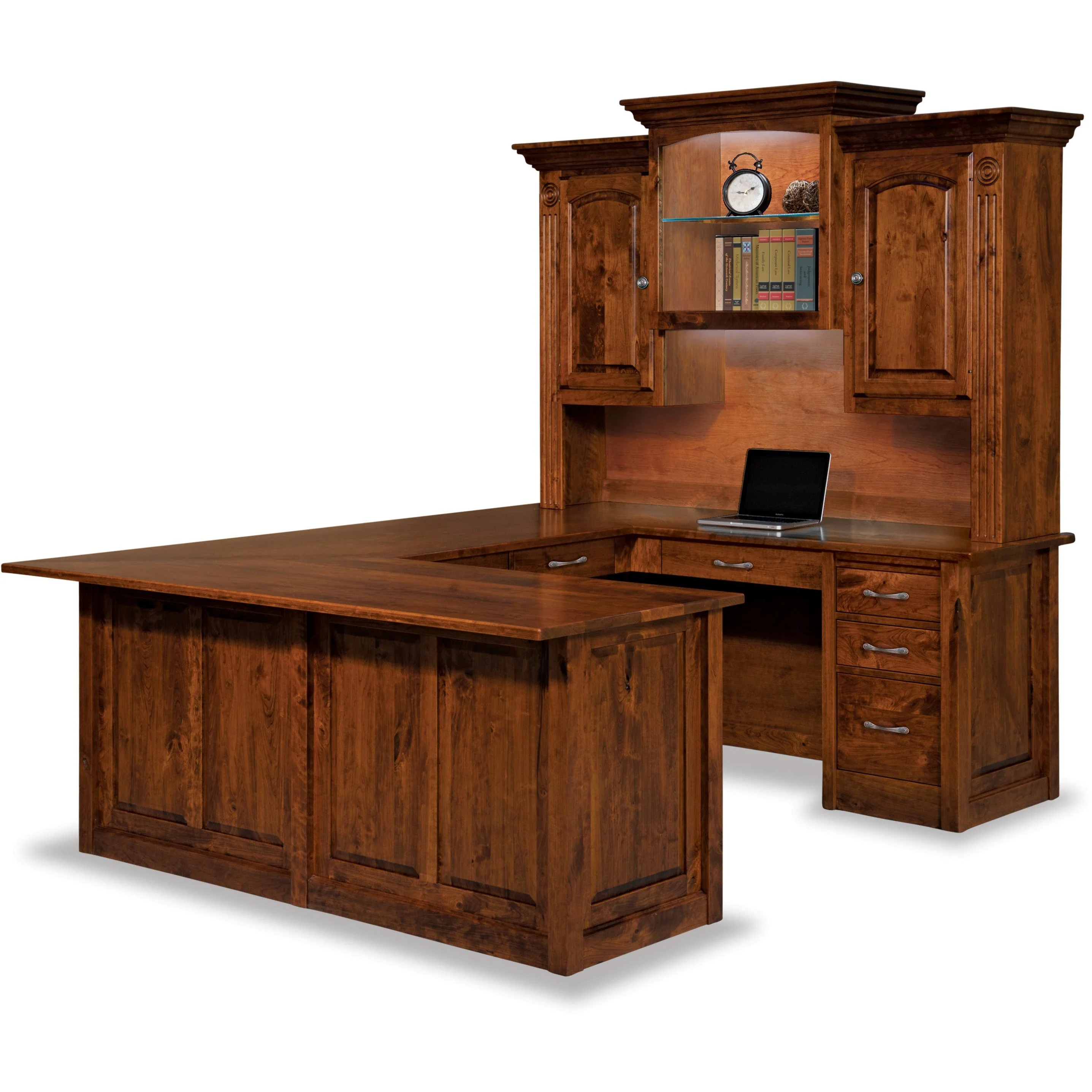 QW Amish Victorian U-Shape Desk w/ Optional Hutch - Image 2
