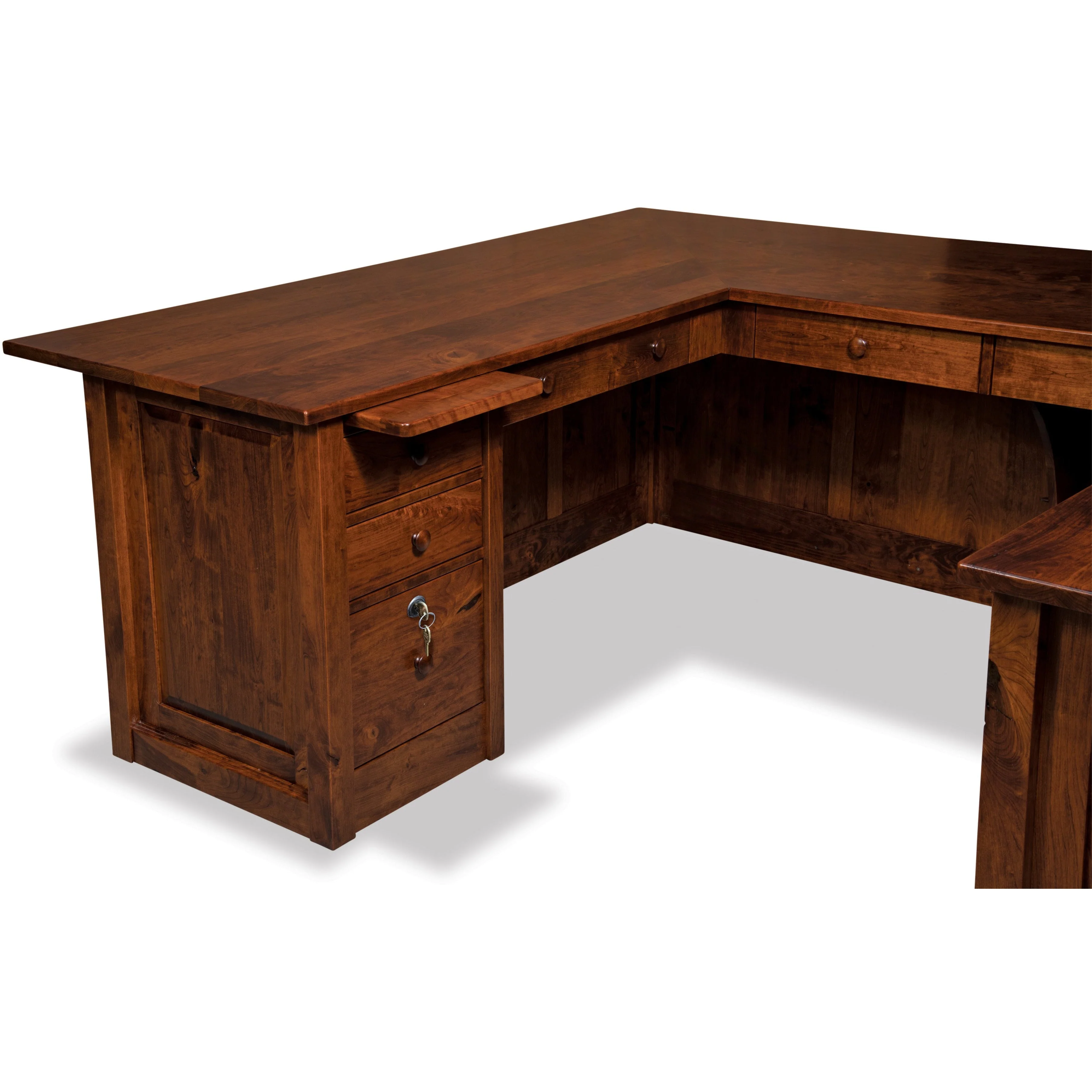 QW Amish Victorian U-Shape Desk w/ Optional Hutch - Image 3