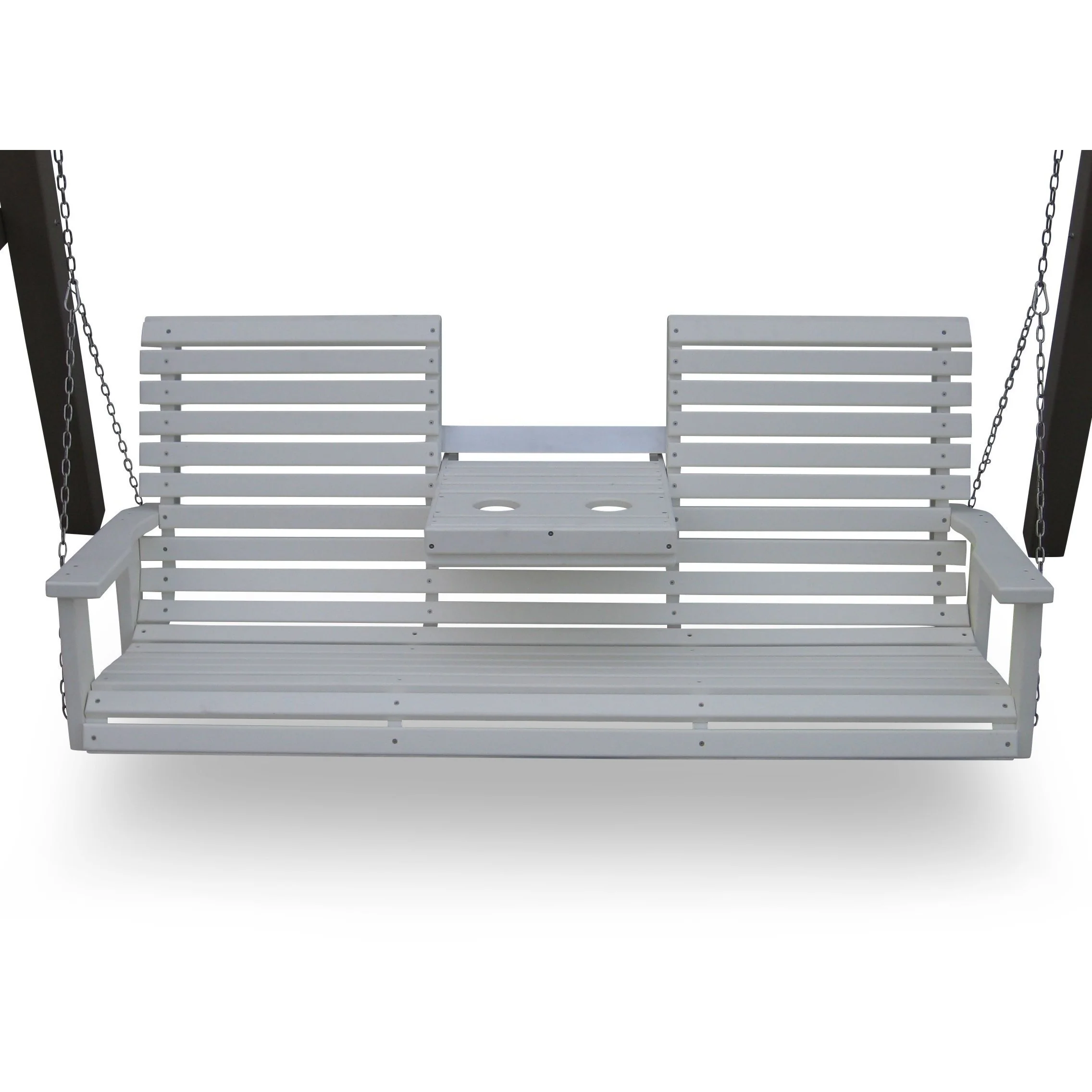 QW Amish Vinyl A-Frame & Rollback 5' Settee Swing - Image 2