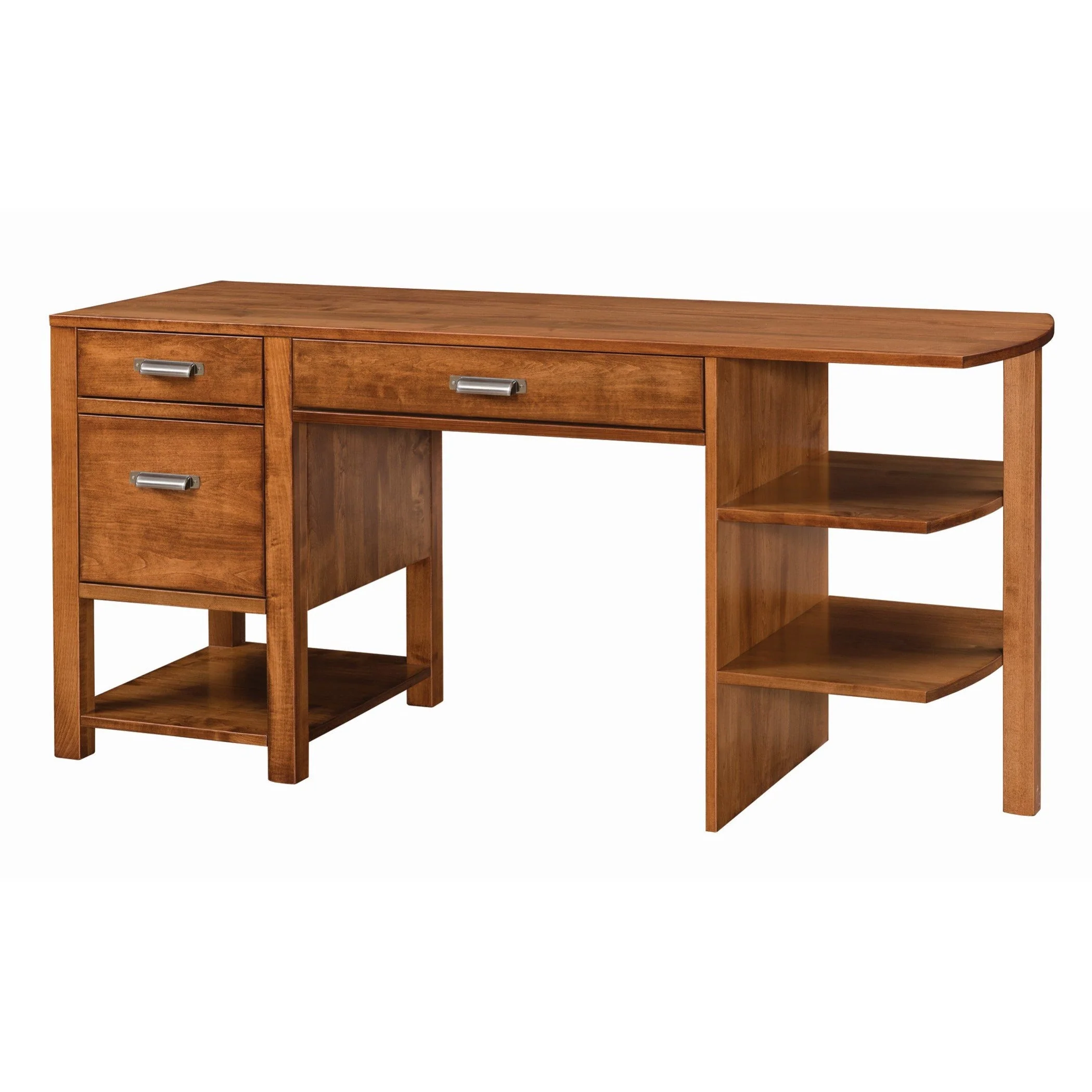 QW Amish Wakefield Shelf Desk w/ Optional Hutch - Image 2
