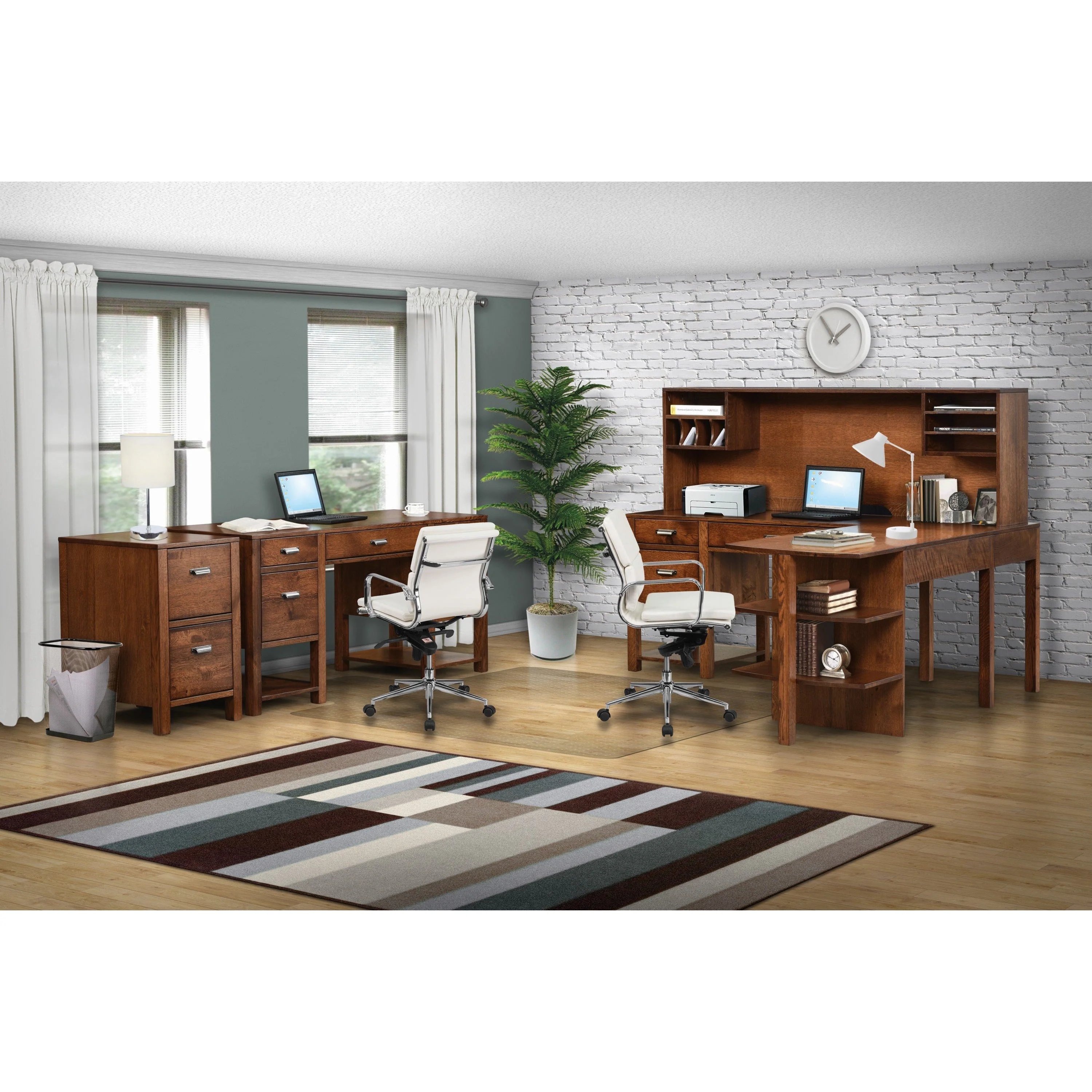 QW Amish Wakefield Single Pedestal Desk - Image 2