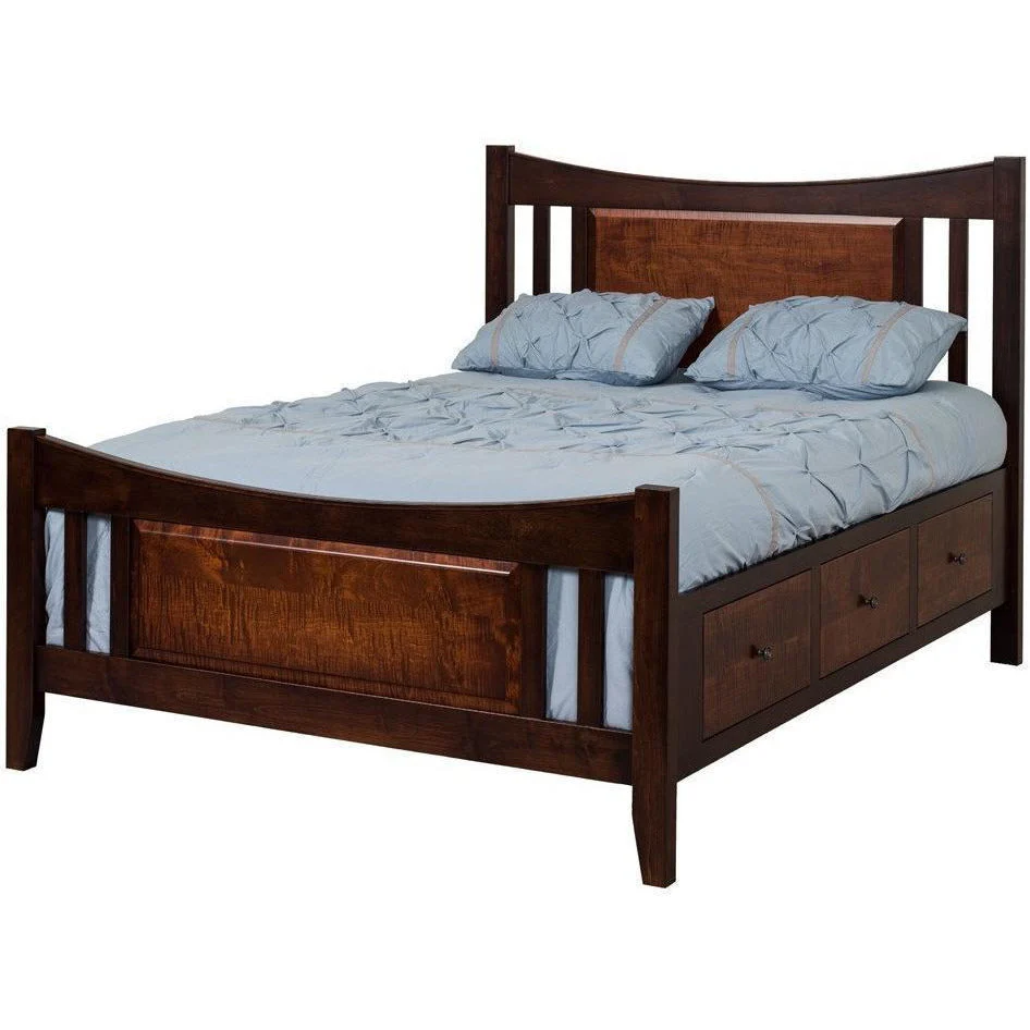 QW Amish Princeton Storage Bed