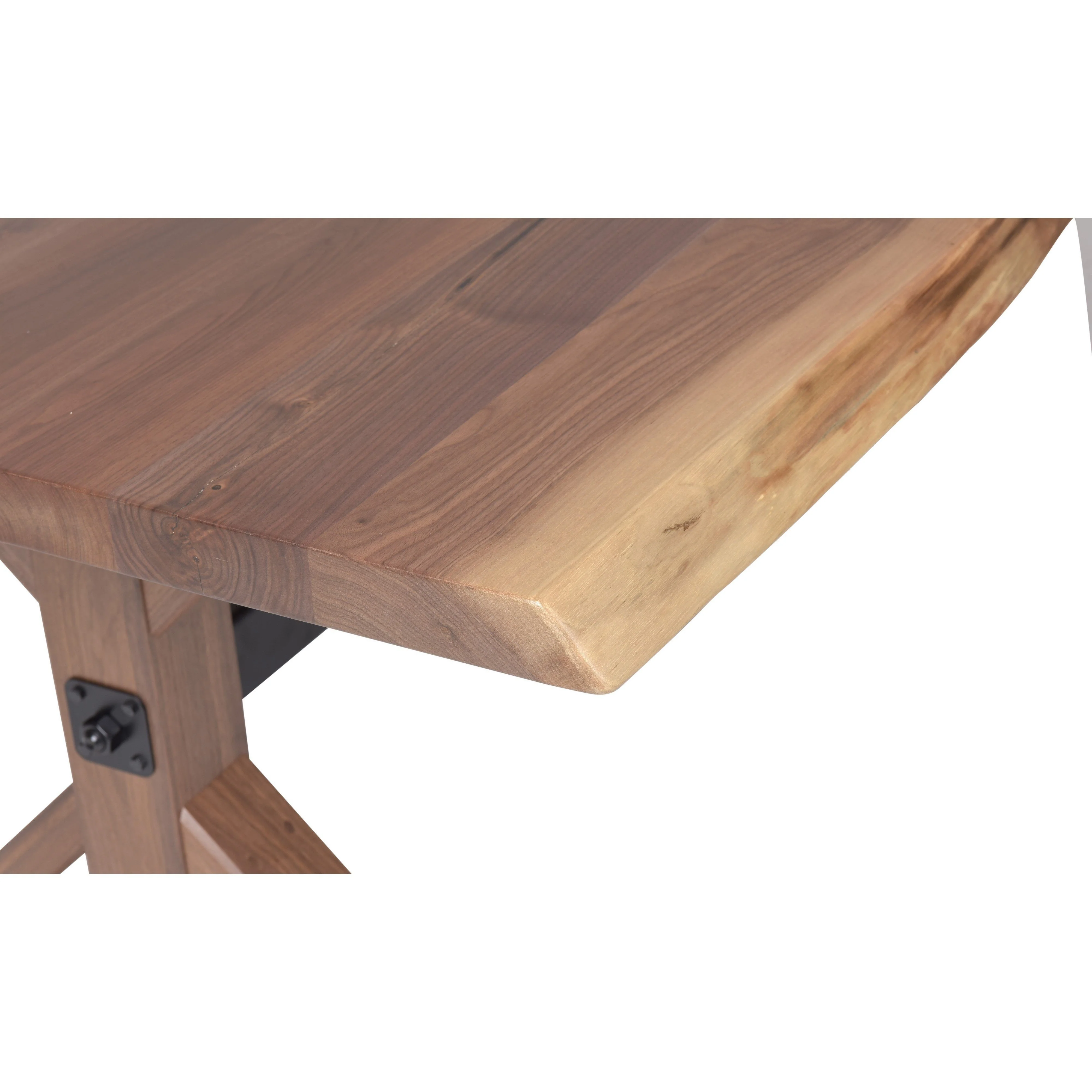 QW Amish Walnut Live Edge 6pc Dining Set - Image 8
