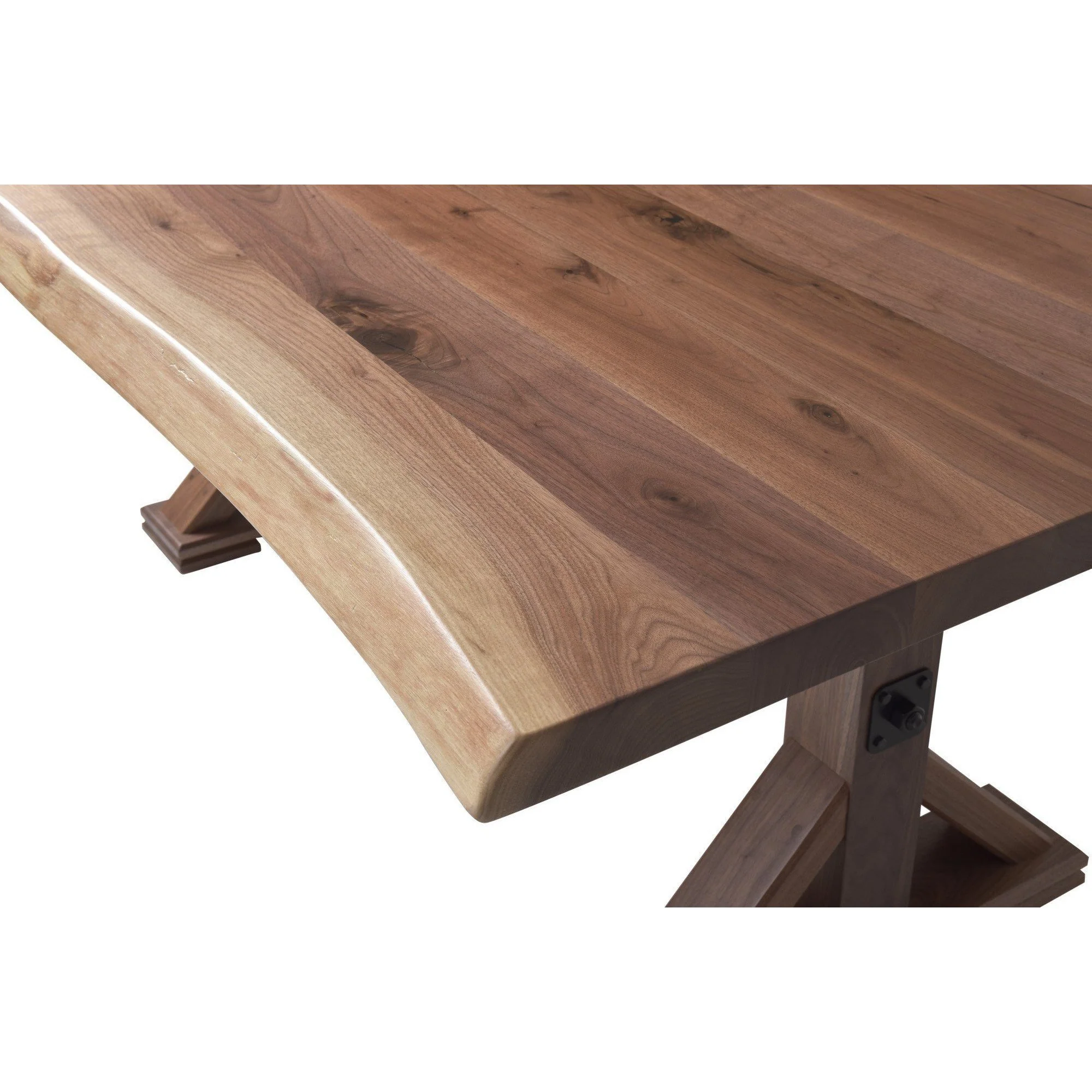 QW Amish Walnut Live Edge 6pc Dining Set - Image 9