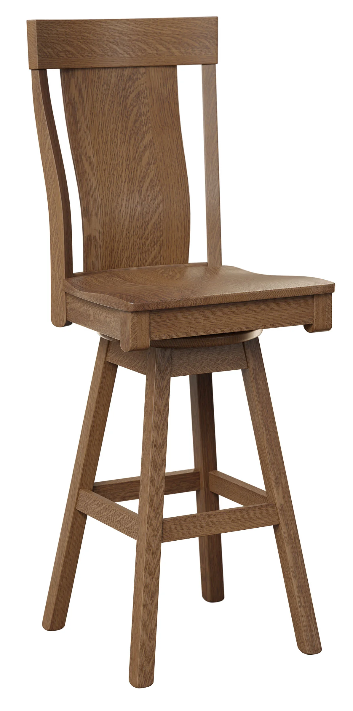 QW Amish Weldon Swivel Bar Chair - Image 2