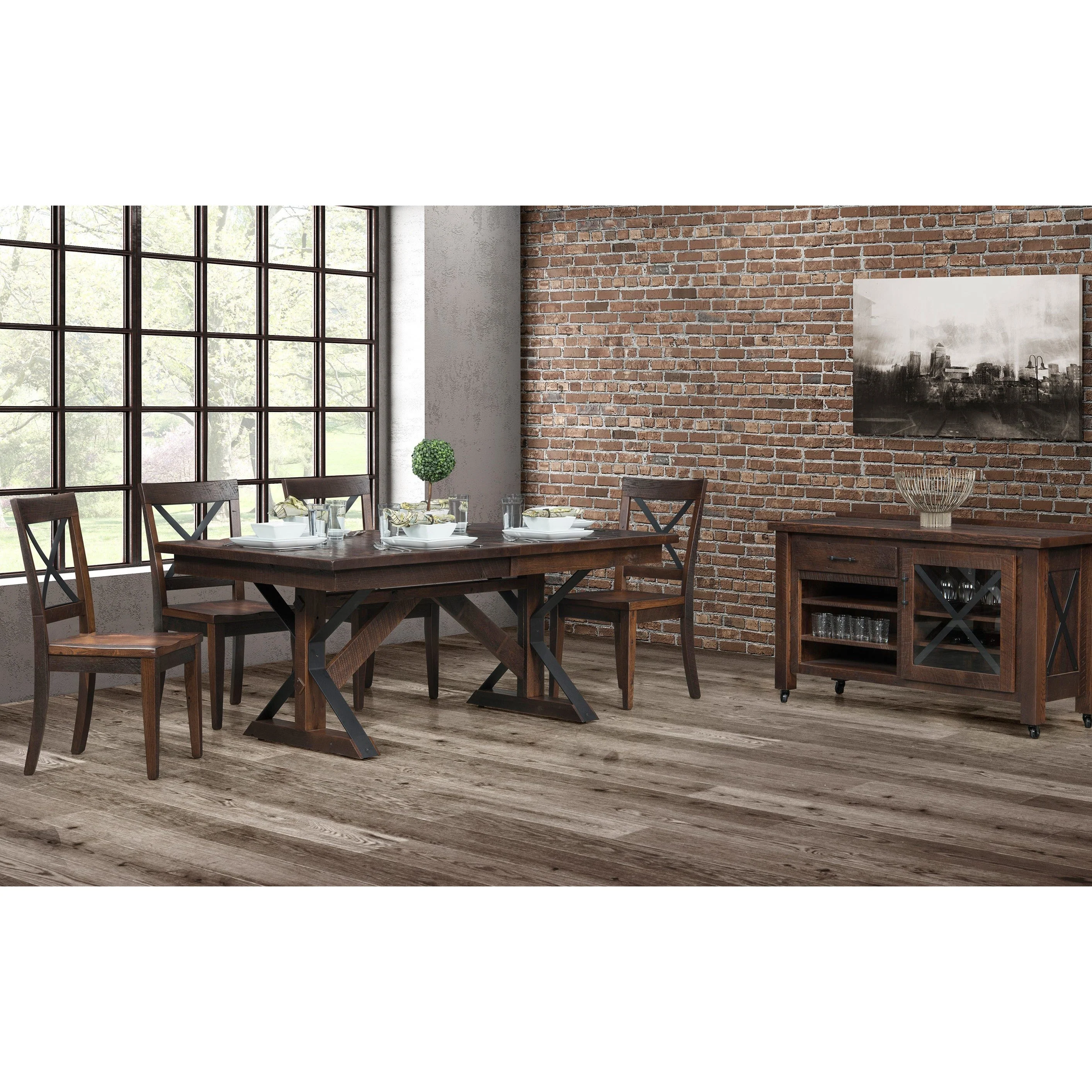 QW Amish Wellington Reclaimed Barnwood Bench - Image 2