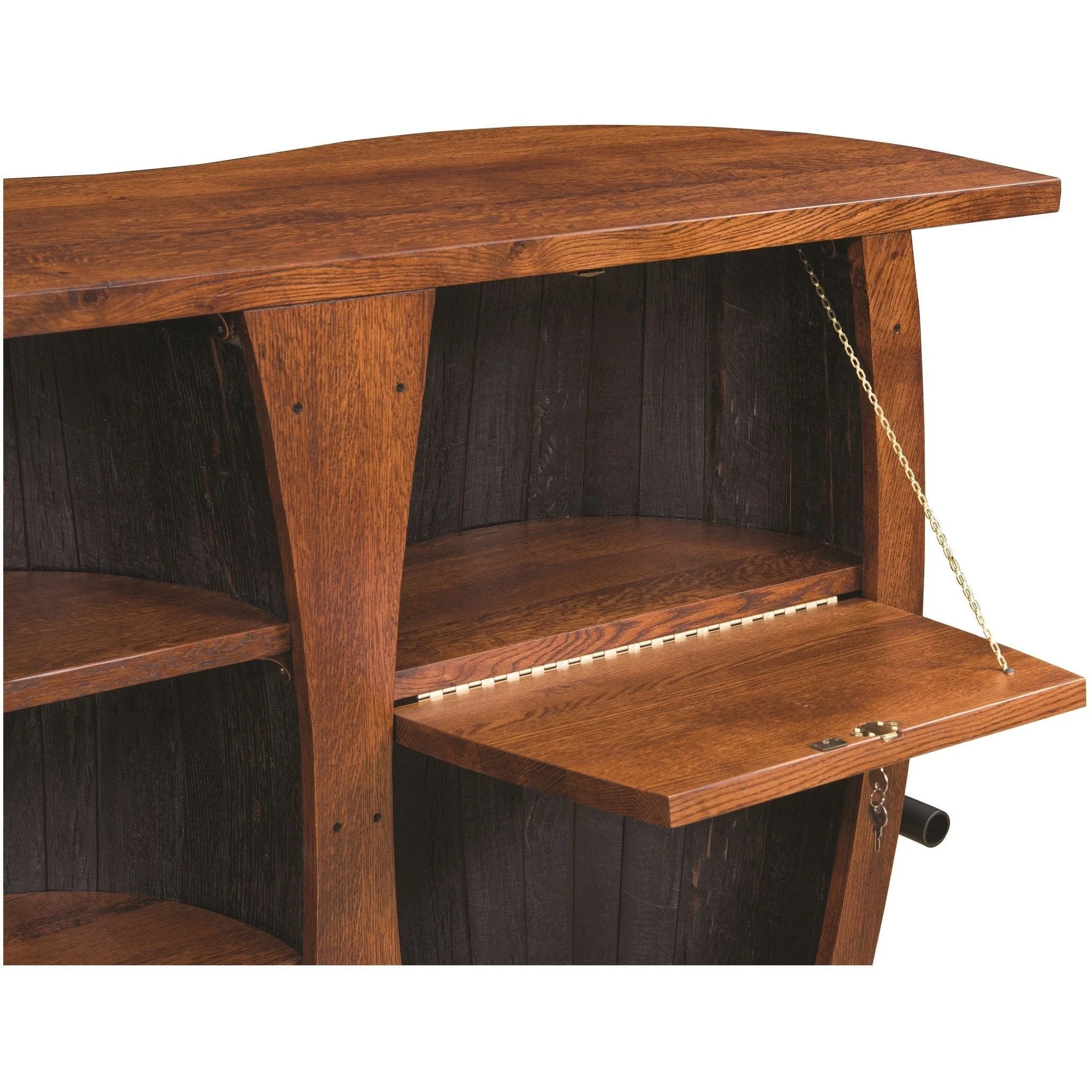 QW Amish Whiskey Barrel Bar - Image 3