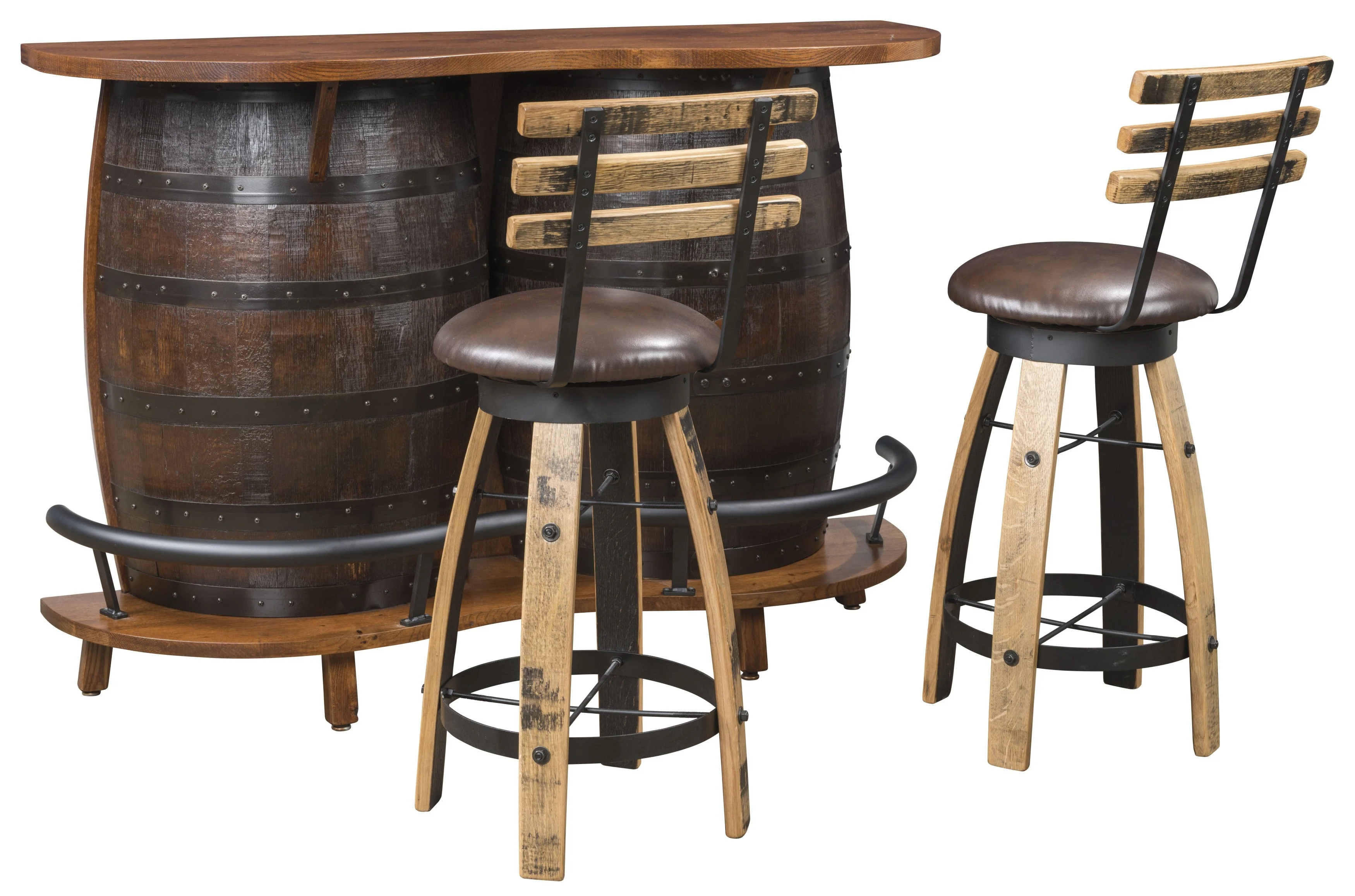 QW Amish Whiskey Barrel Bar - Image 4
