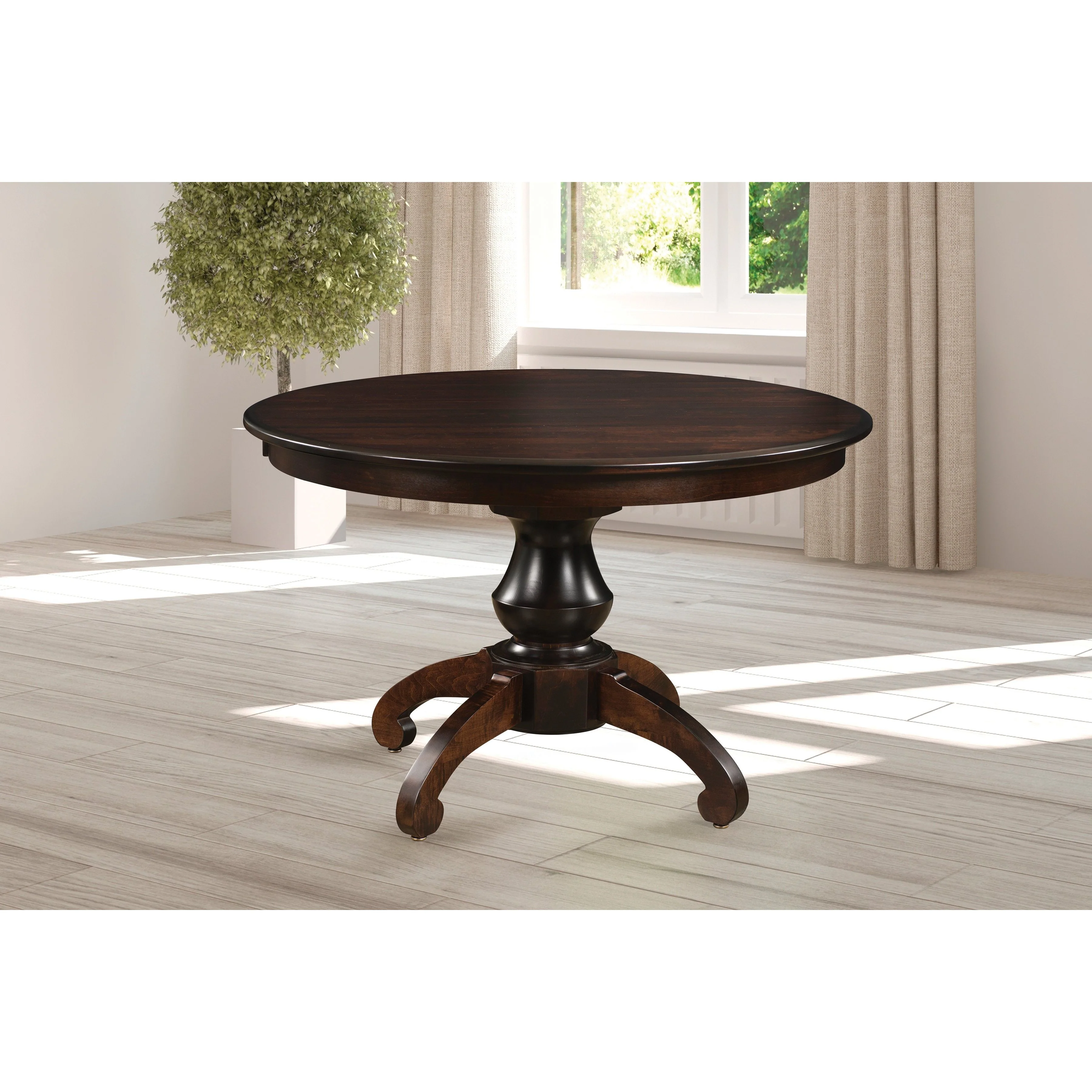 QW Amish Woodstock Single Pedestal Table - Image 2