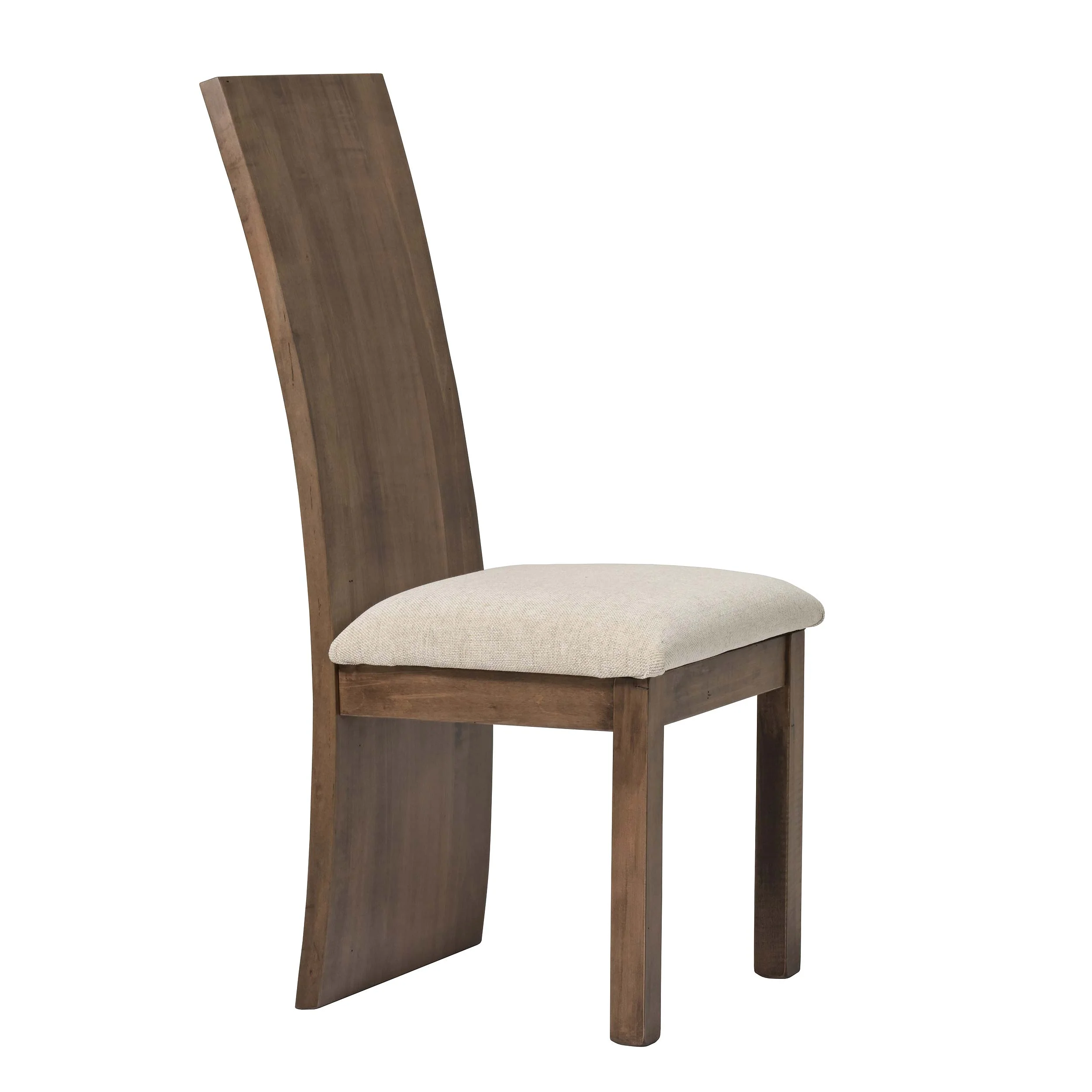 QW Amish Yellowstone Live Edge Side Chair w/ Padded Seat - Image 36