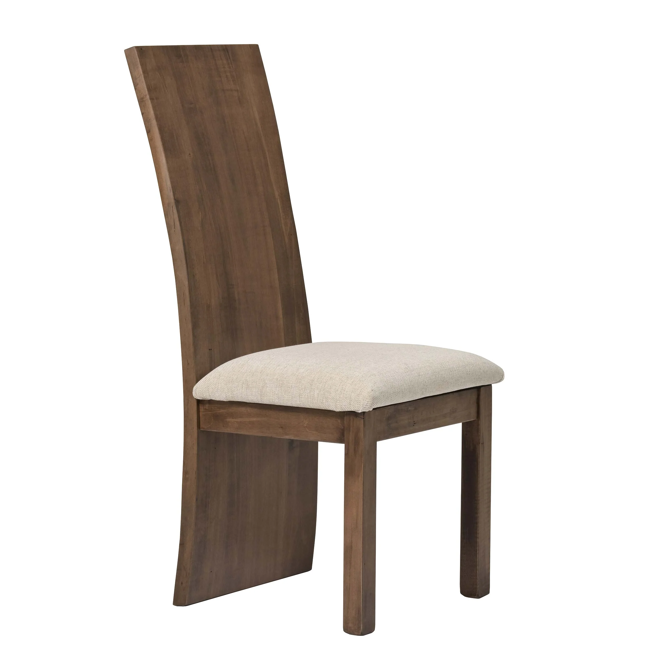 QW Amish Yellowstone Live Edge Side Chair w/ Padded Seat - Image 37