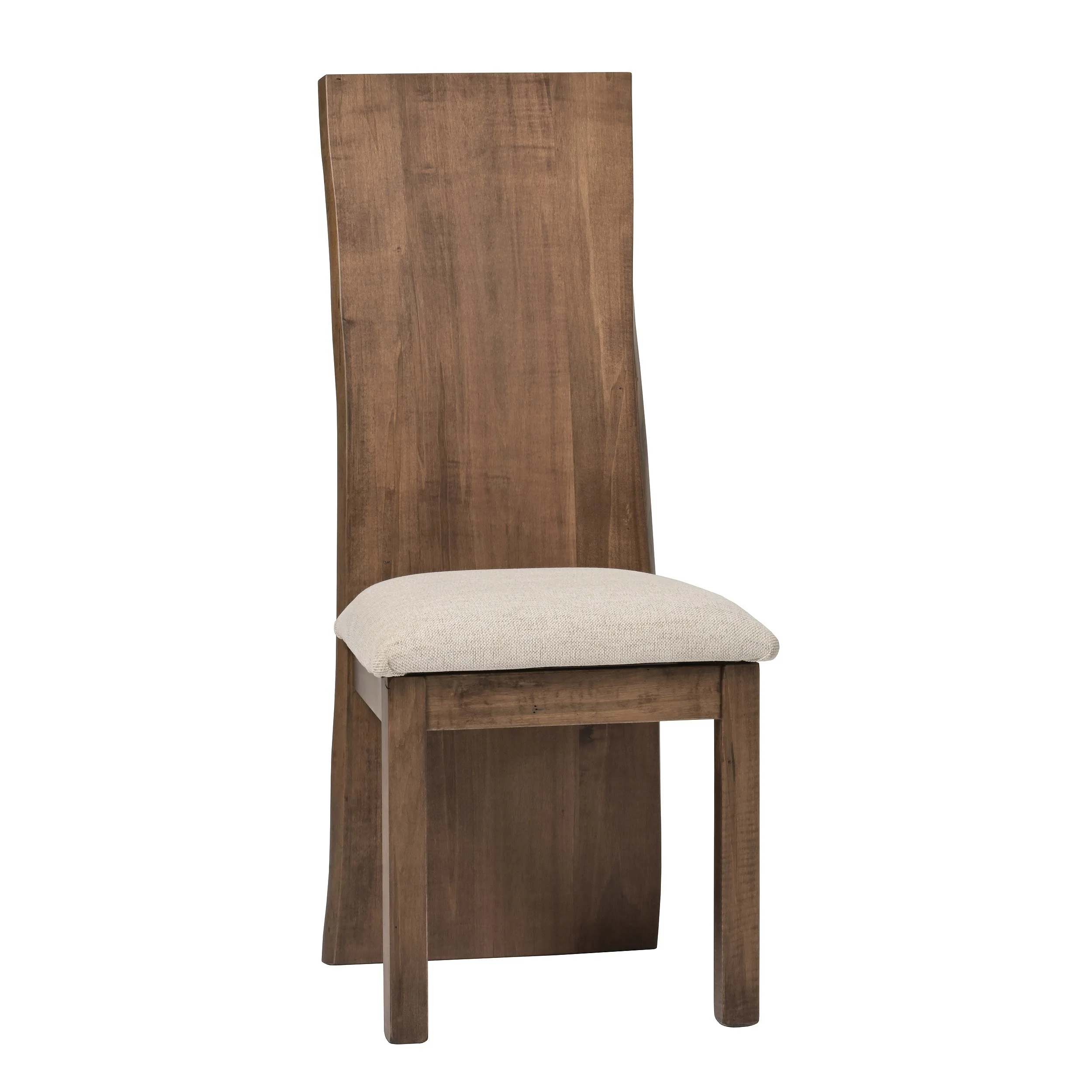 QW Amish Yellowstone Live Edge Side Chair w/ Padded Seat - Image 5