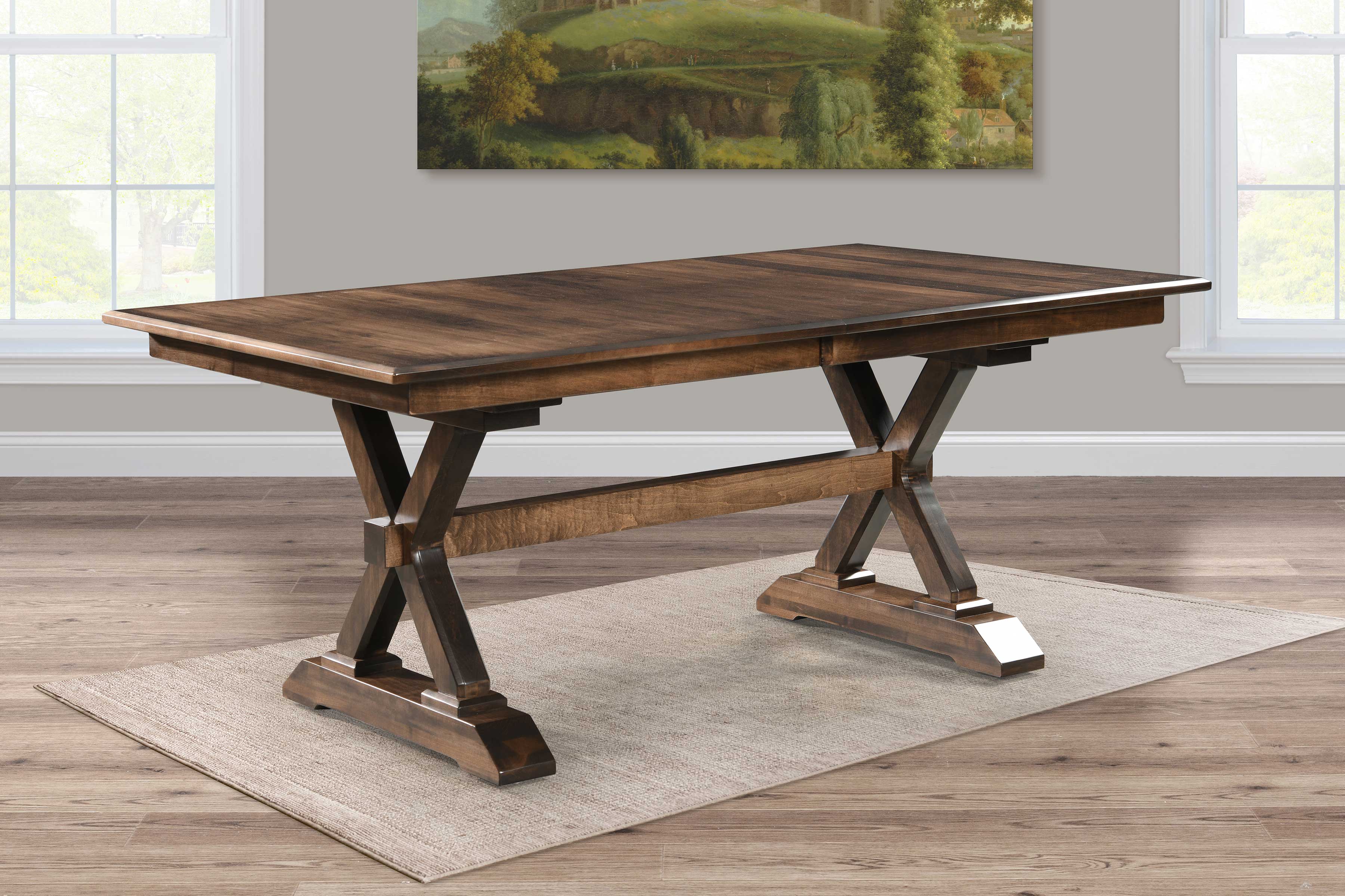 QW Amish York Trestle Table - Image 2